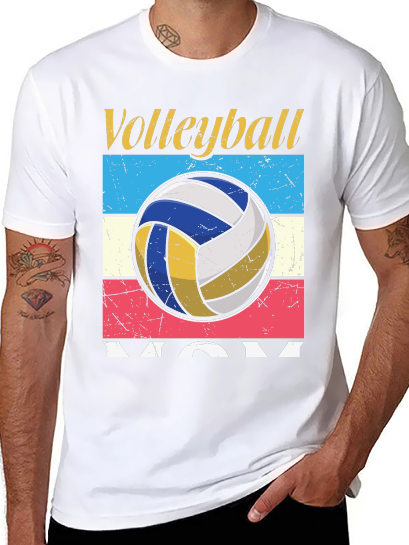 Black Volleyball Mom Graphic Tee view 8