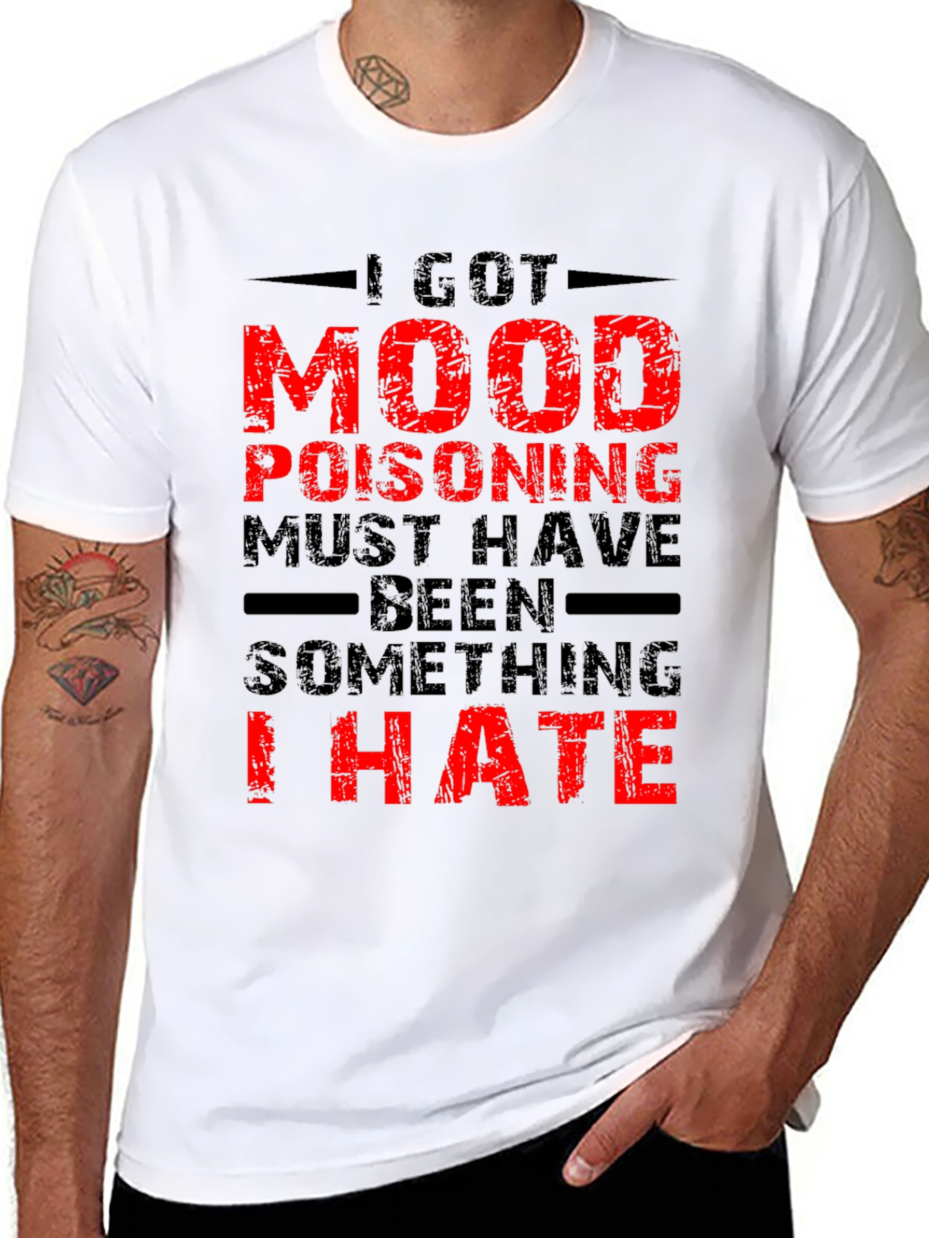 Black Mood Poisoning Graphic Tee - Black view 8