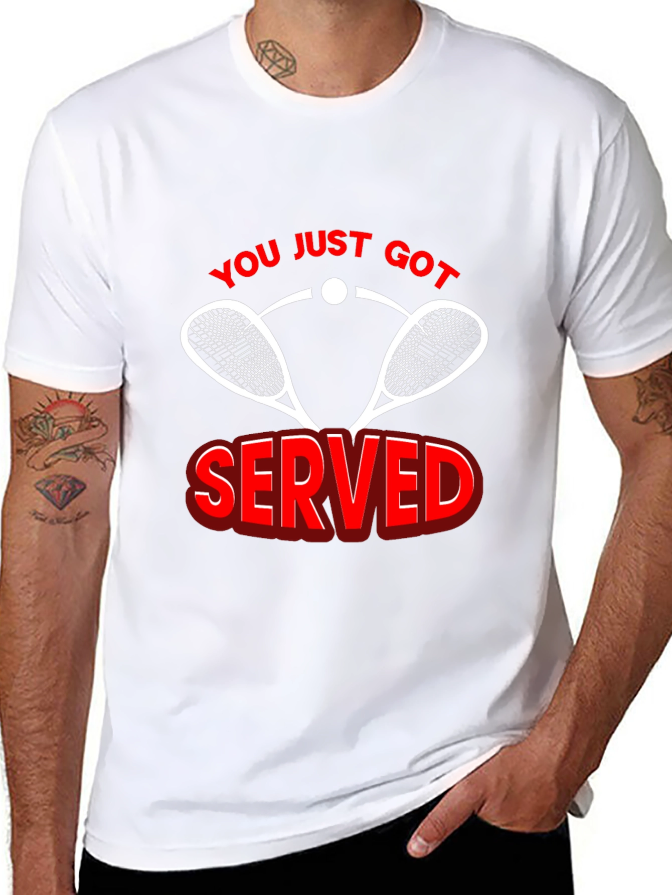 You Just Got Served! Graphic Tee - 8