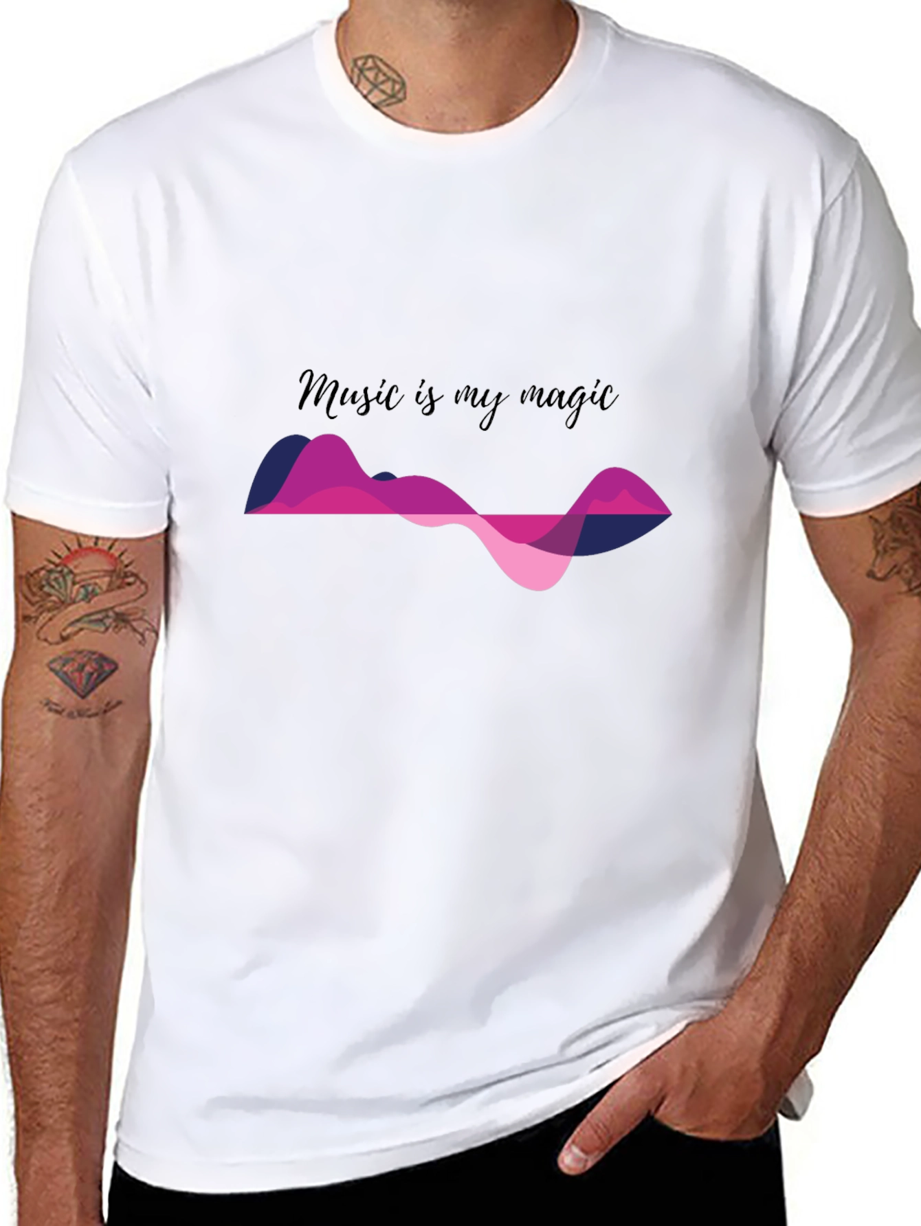 Black Music is My Magic Graphic Tee view 8