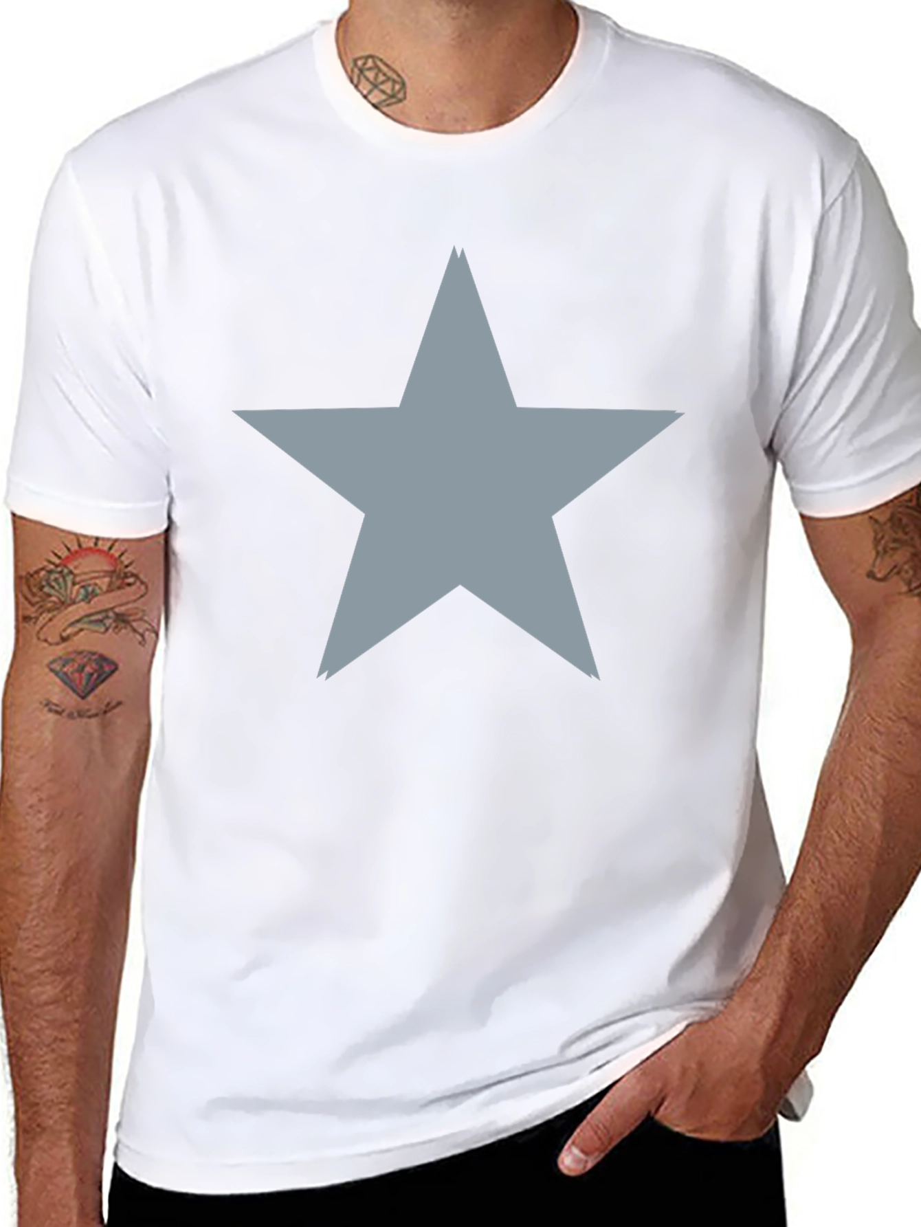 Black Star Graphic Tee - Modern Casual view 8