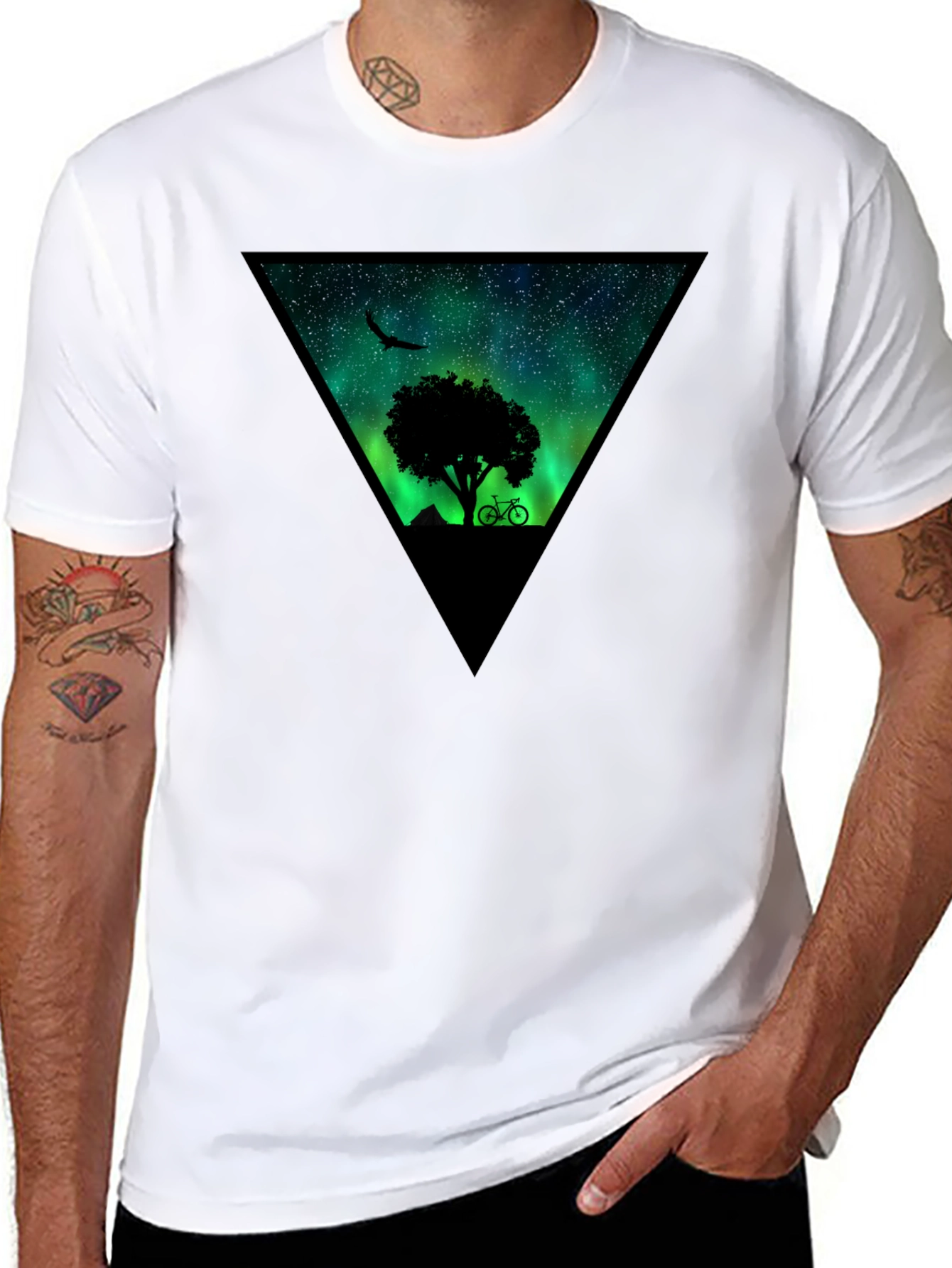 Nature Silhouette Graphic Tee - 8