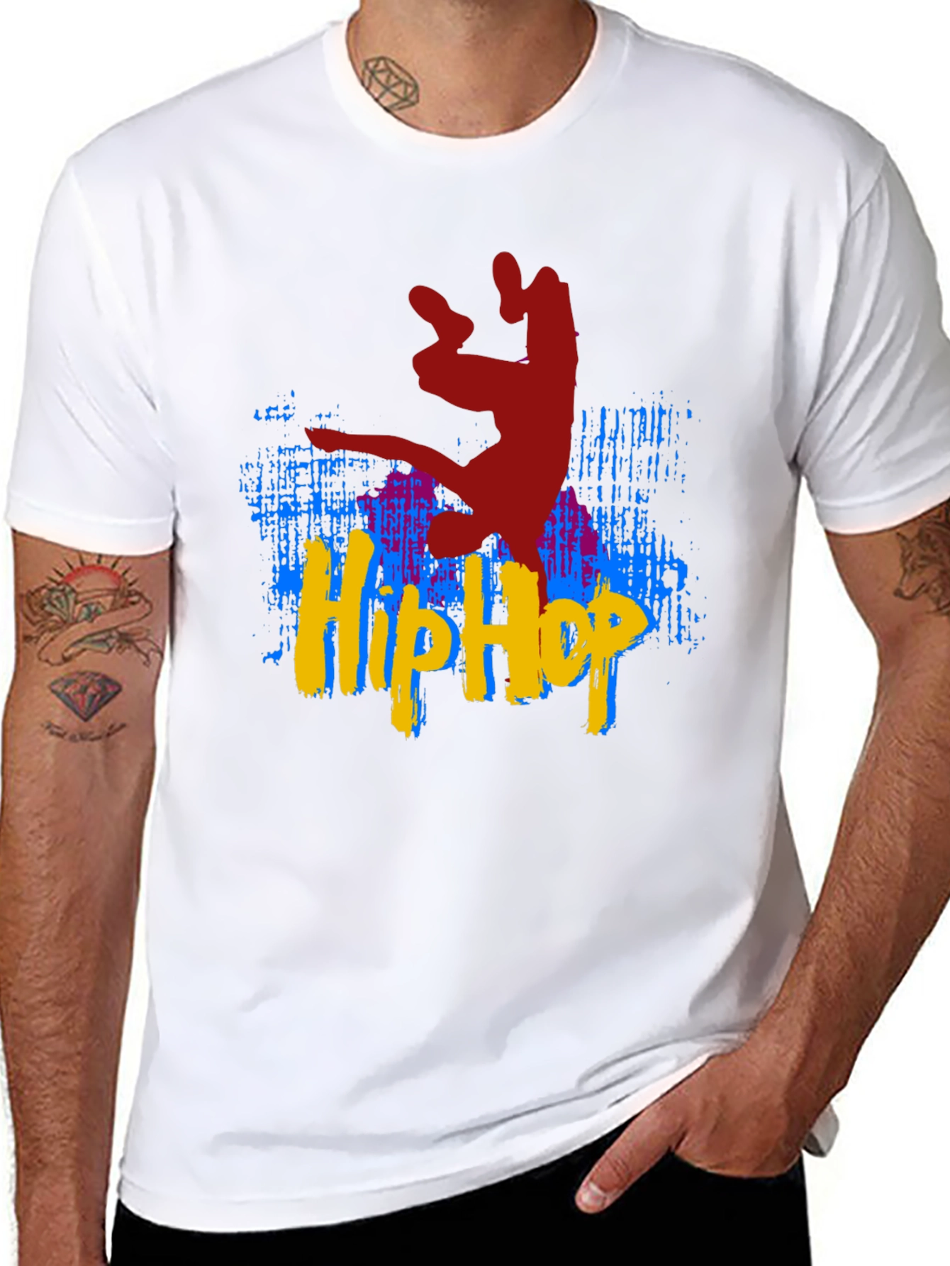 Black Hip Hop Dance T-Shirt - Black view 8