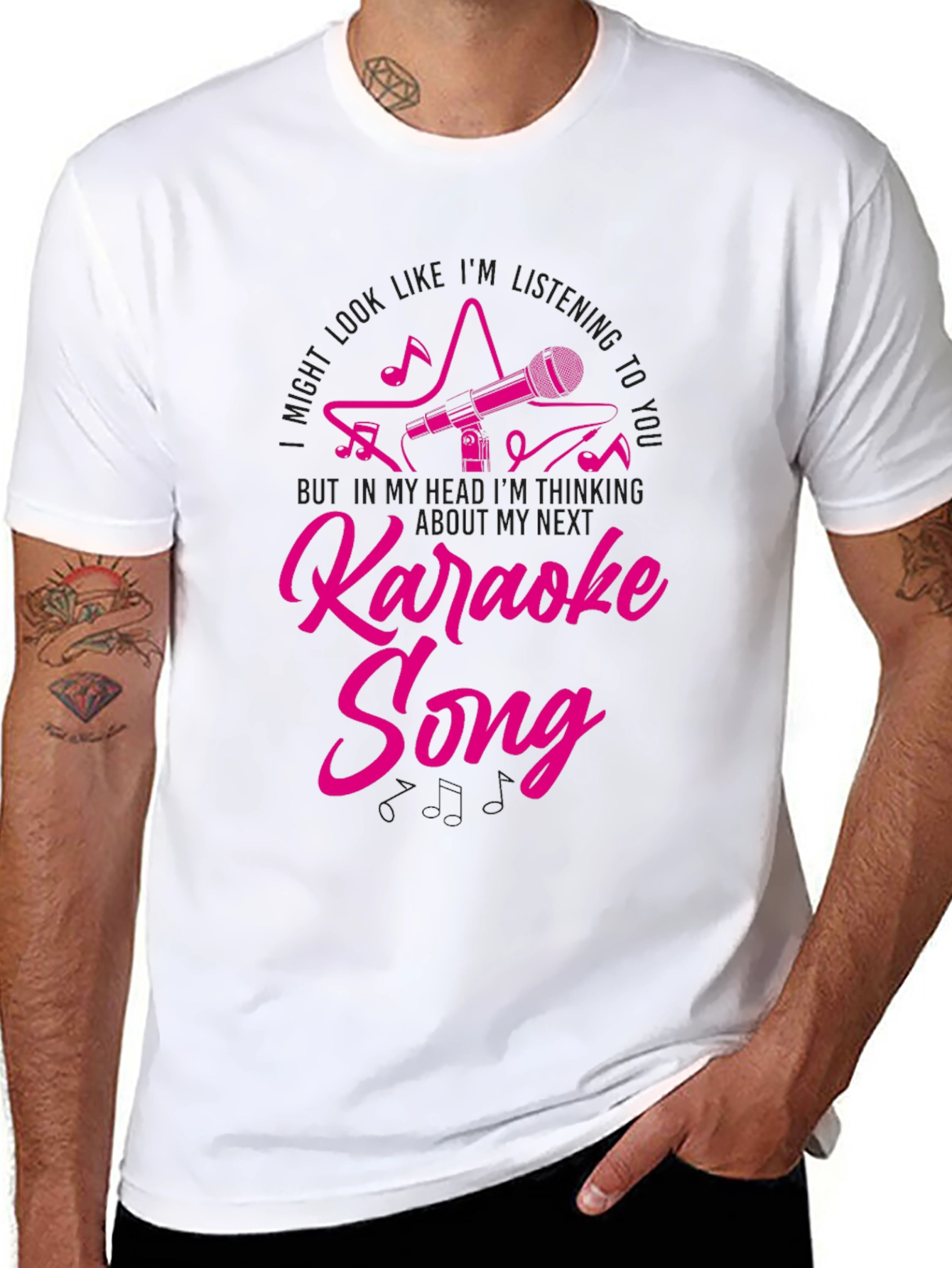 Karaoke Song T-Shirt - Fun Graphic Tee - 8