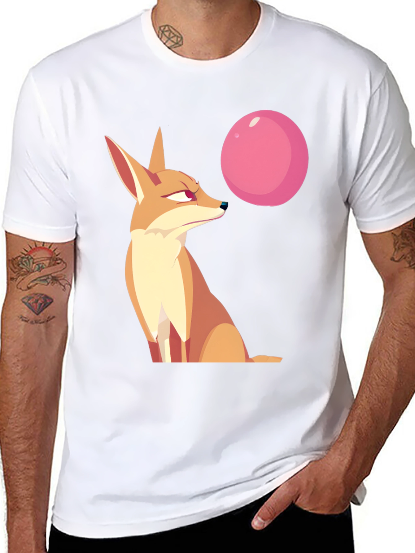 Black Fox Bubblegum Graphic Tee view 8