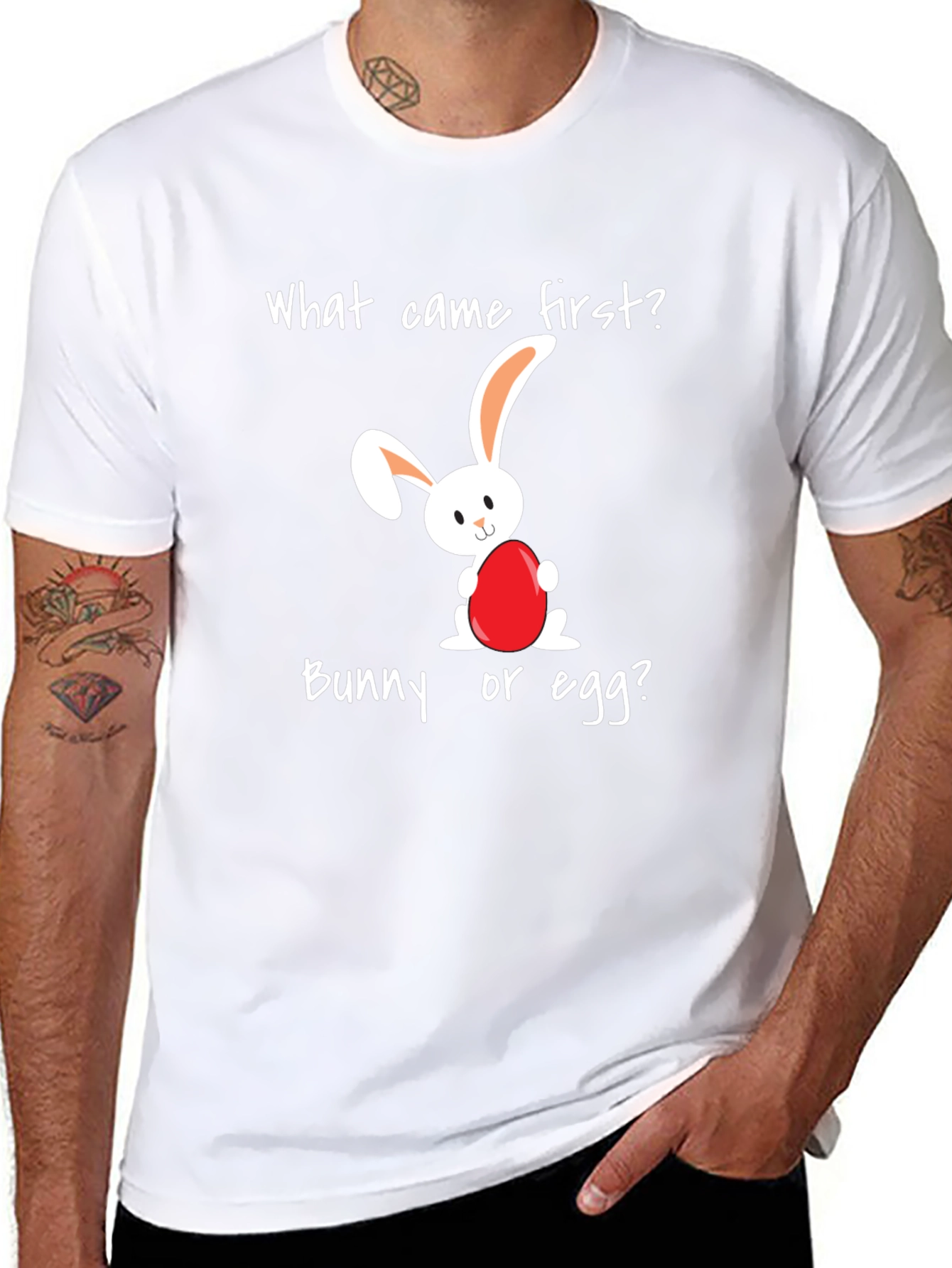 Black Bunny or Egg T-Shirt view 8