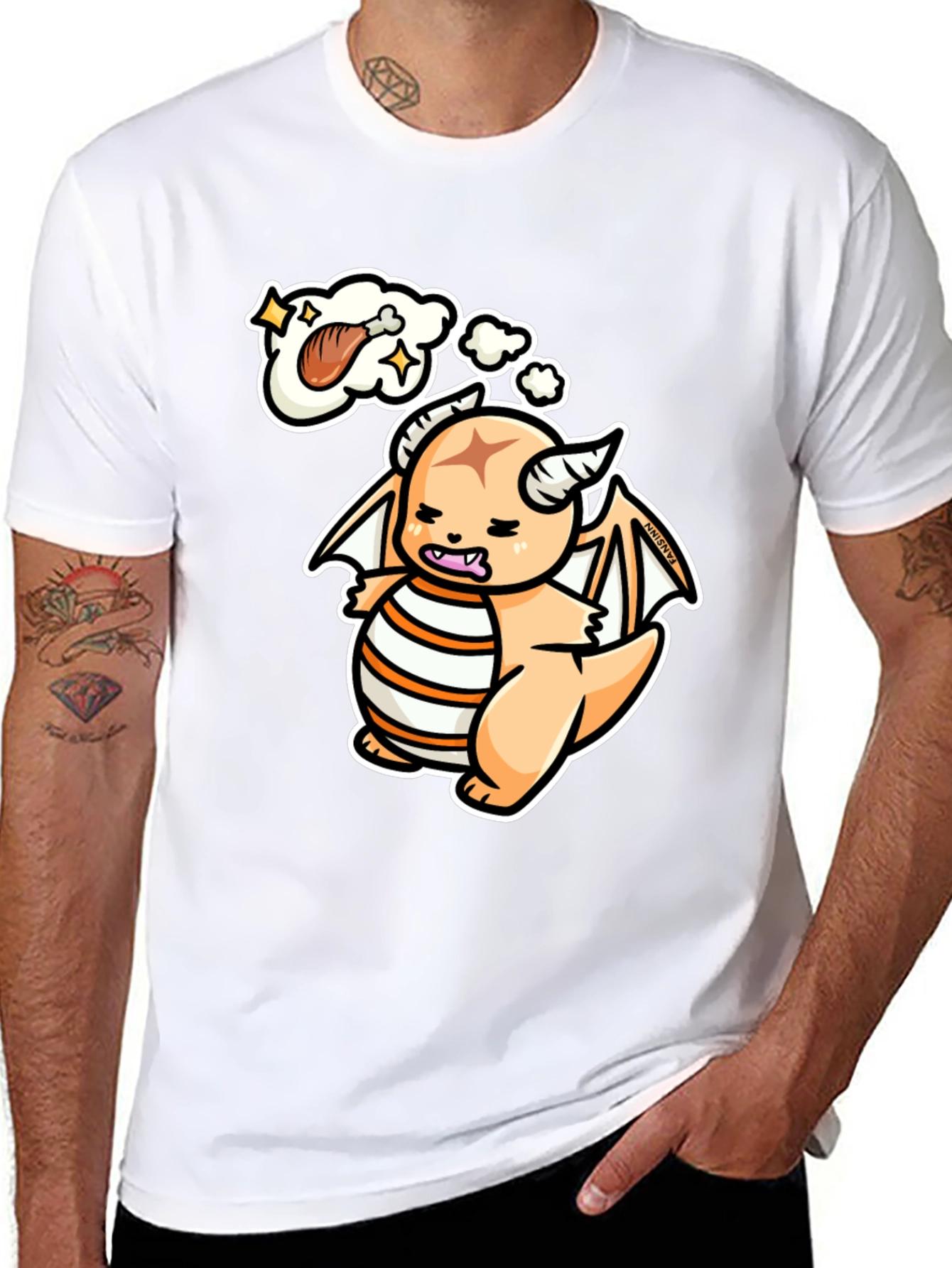 Hungry Dragon Graphic T-Shirt - 8