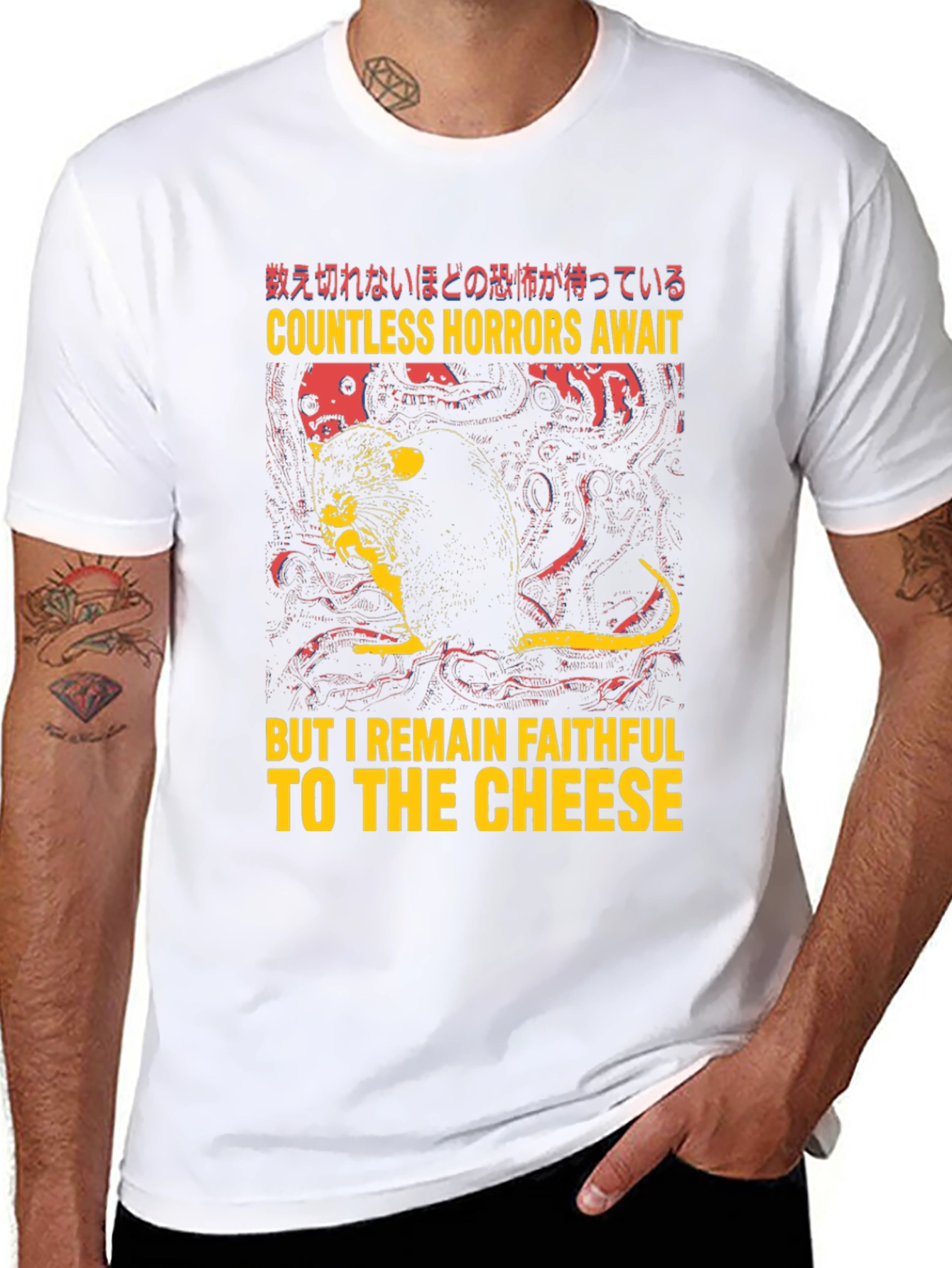 Countless Horrors Cheese Faithful Tee - 8