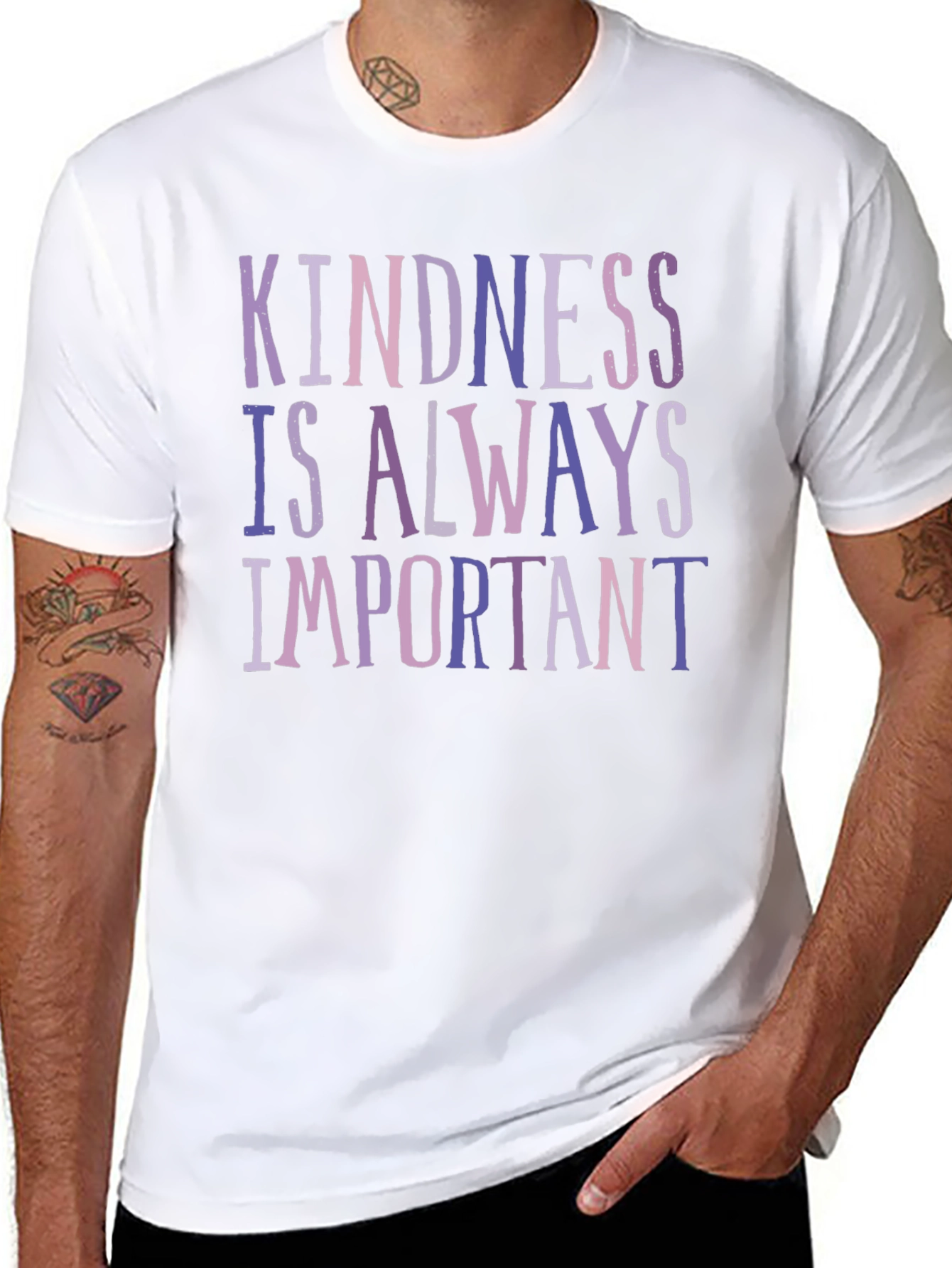 Black Kindness Is Always Important Graphic Tee view 8