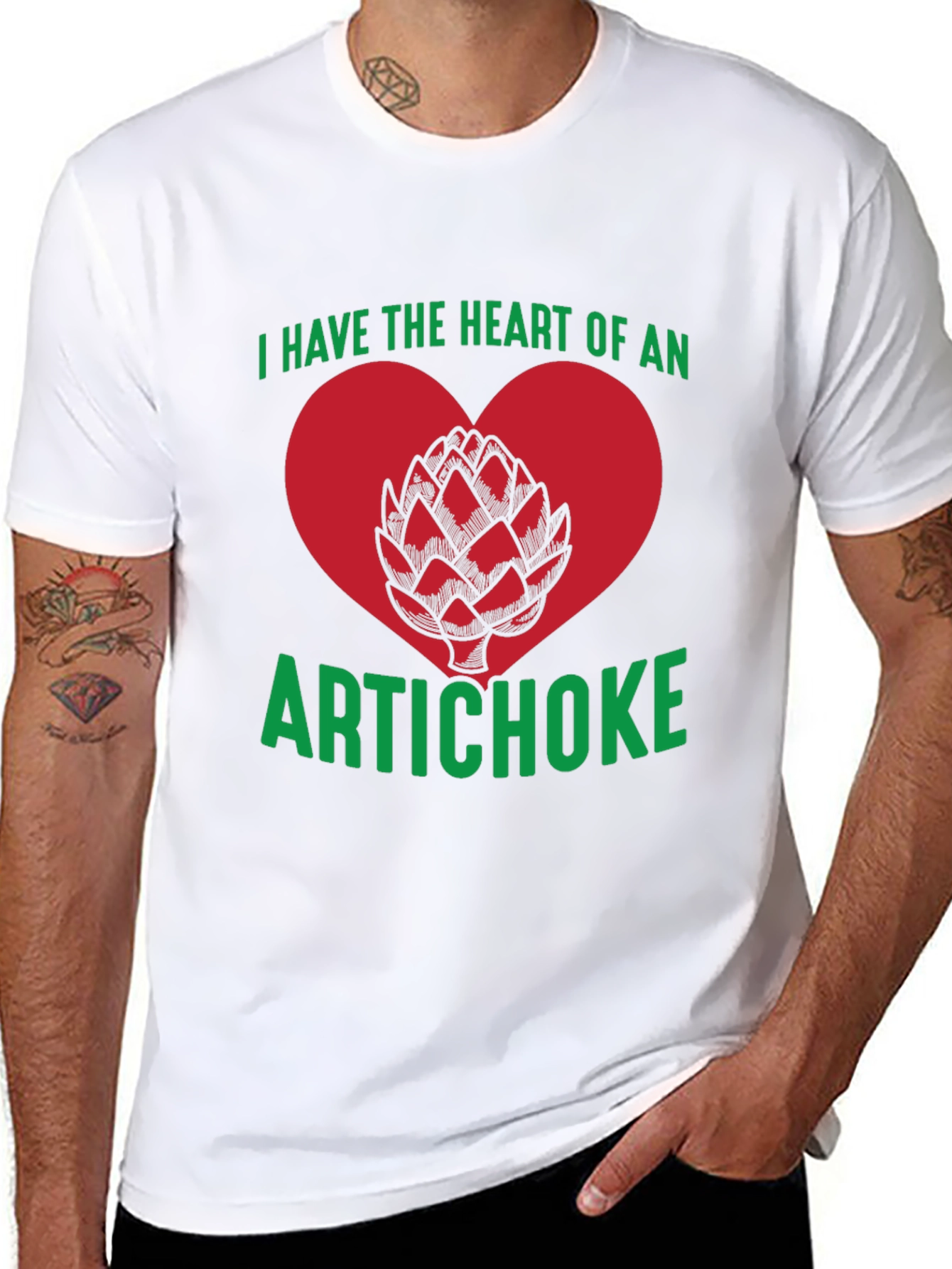 Black Heart of an Artichoke Graphic Tee view 8