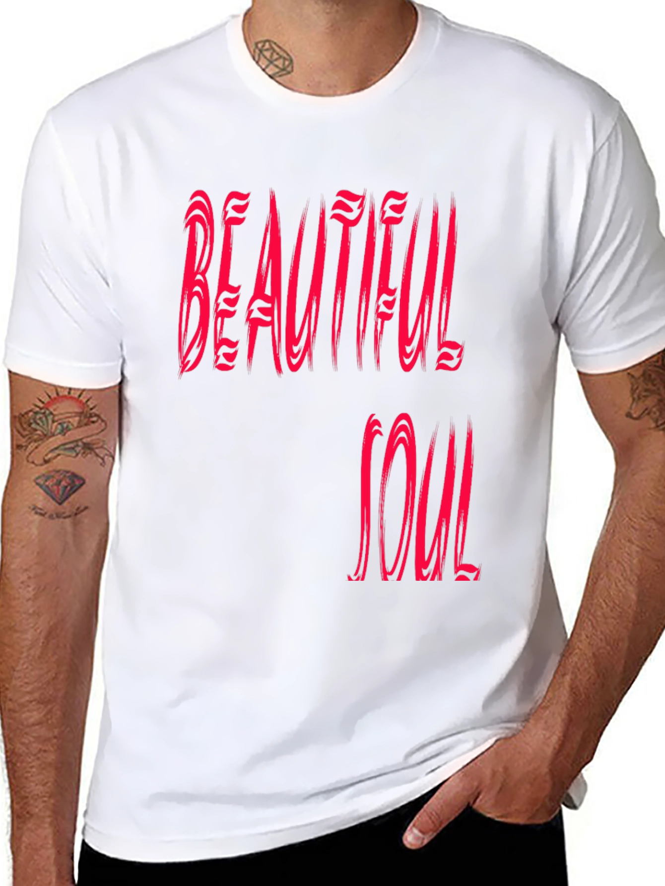 Black Beautiful Soul Graphic Tee - Black view 8