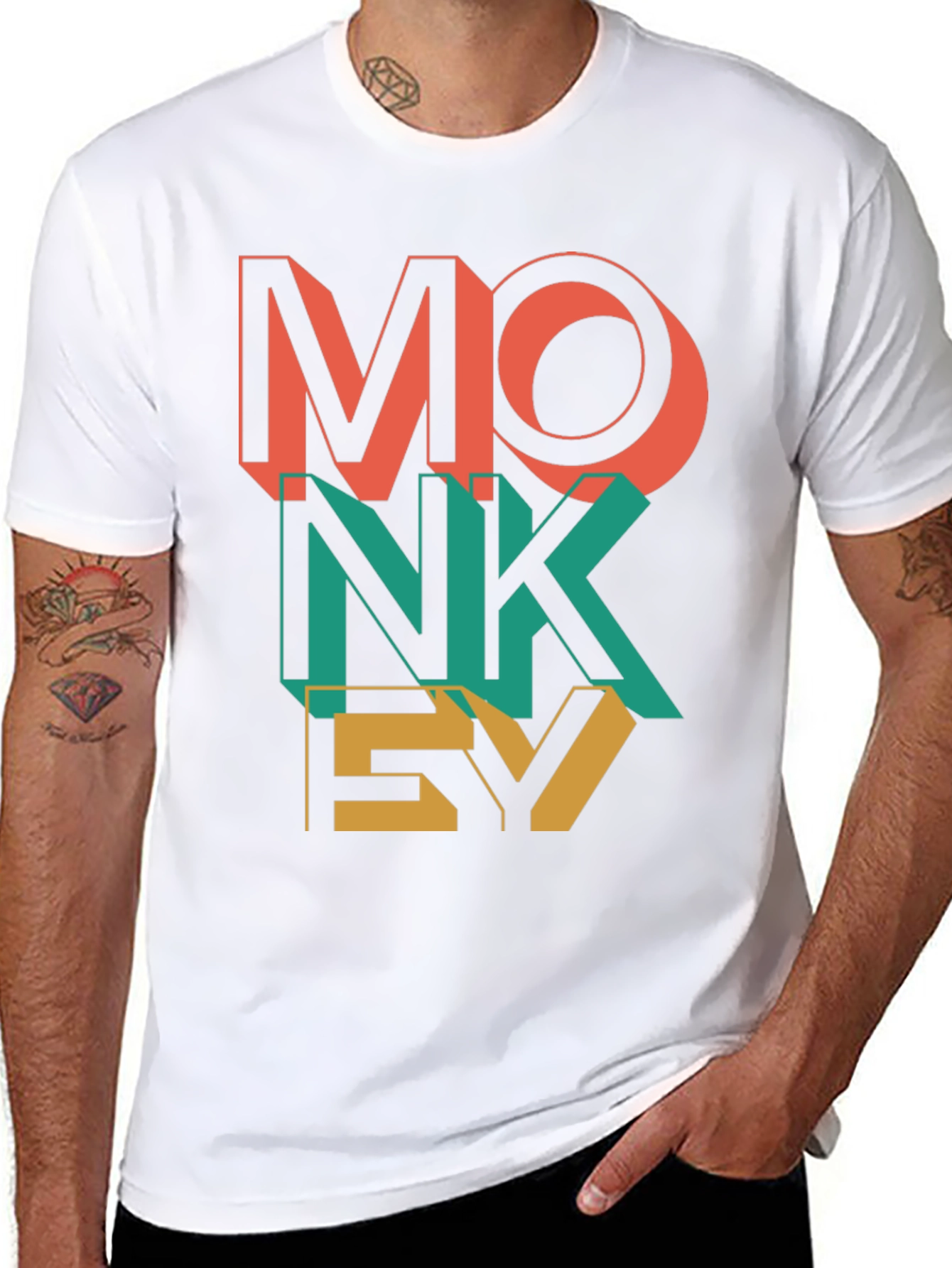 Black Monkey Graphic Tee - Cool Casual Style view 8