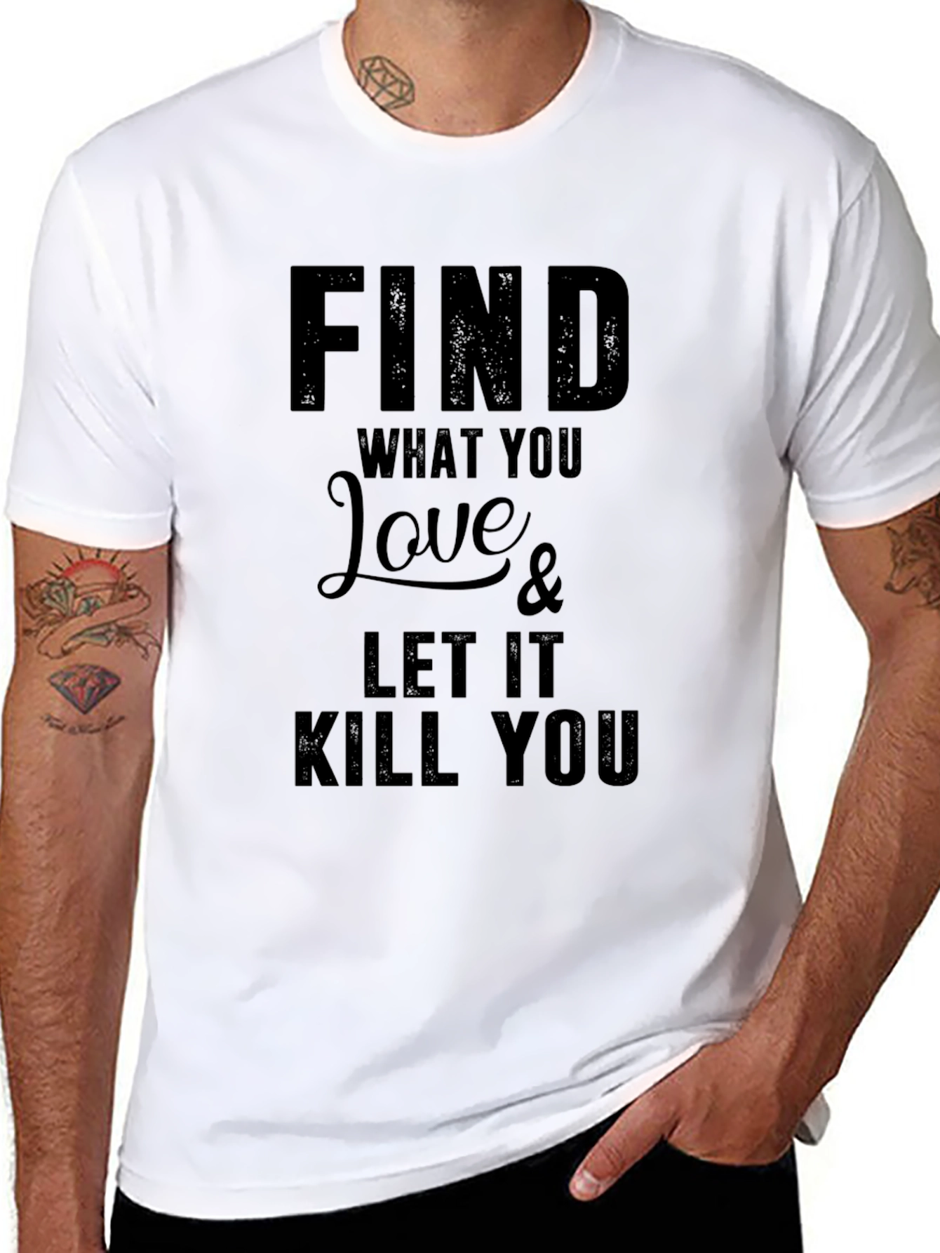 Black Find What You Love T-Shirt view 8