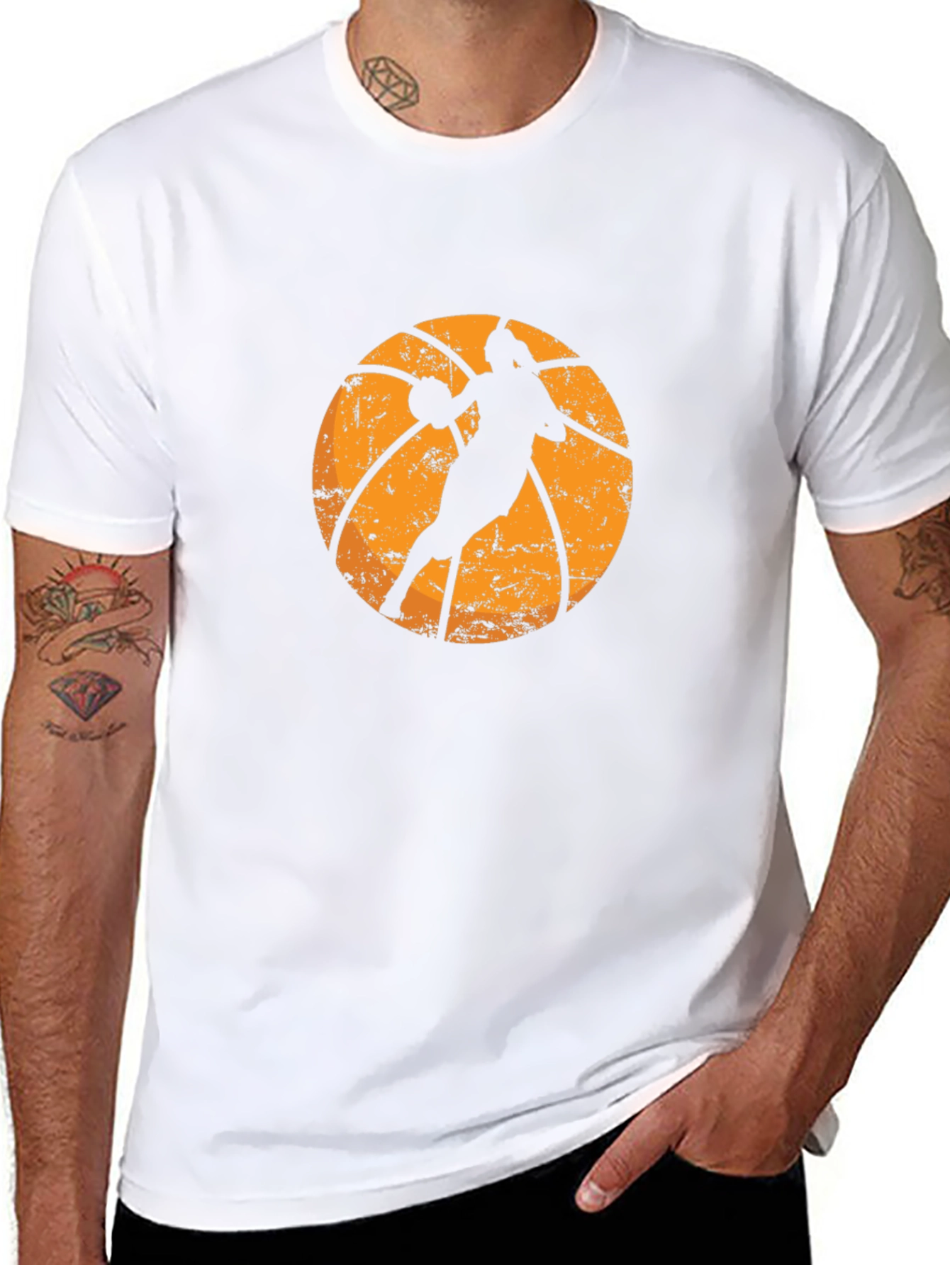 Black Basketball Graphic T-Shirt view 8