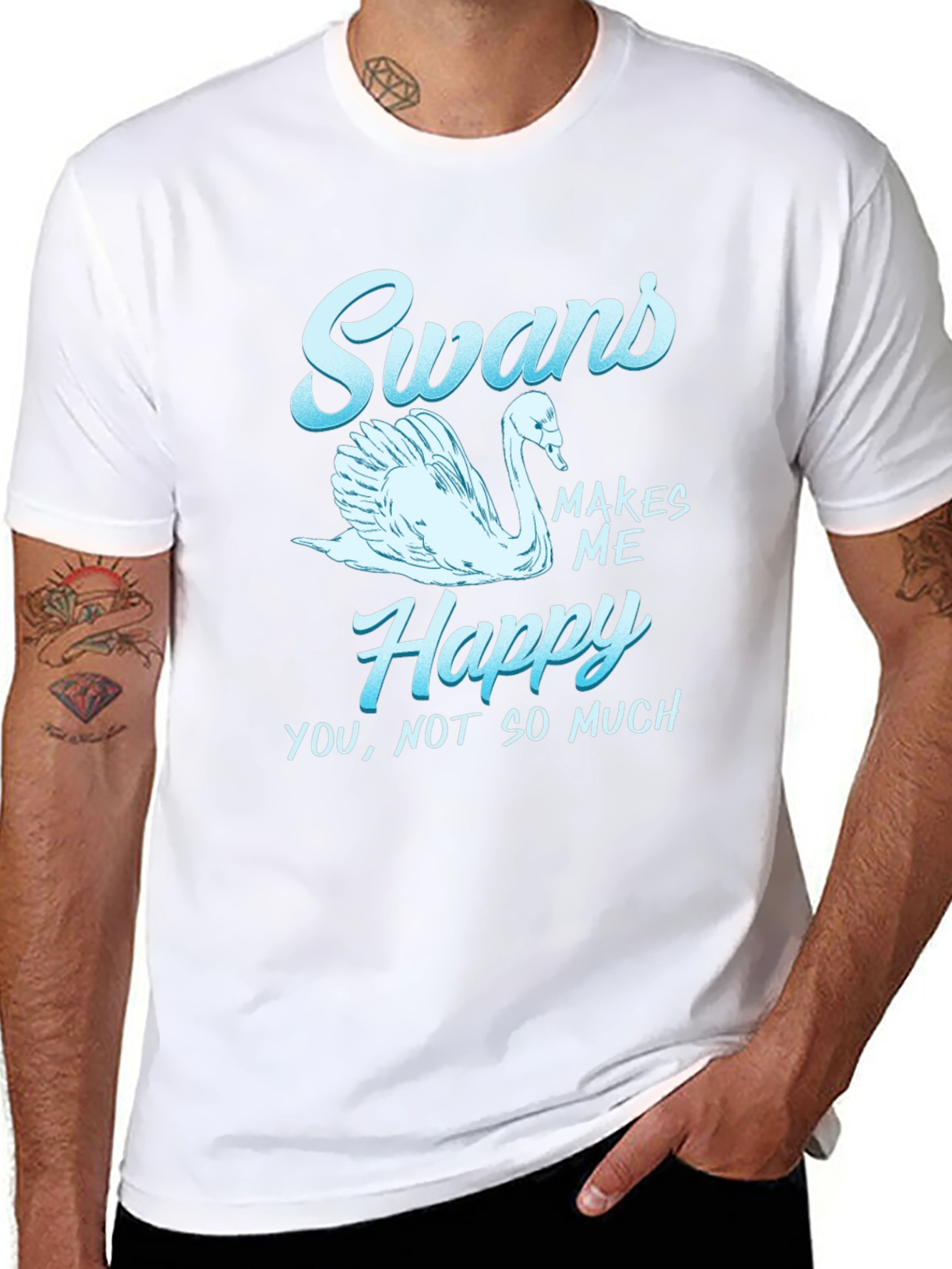 Black Swans Make Me Happy Graphic T-Shirt view 8