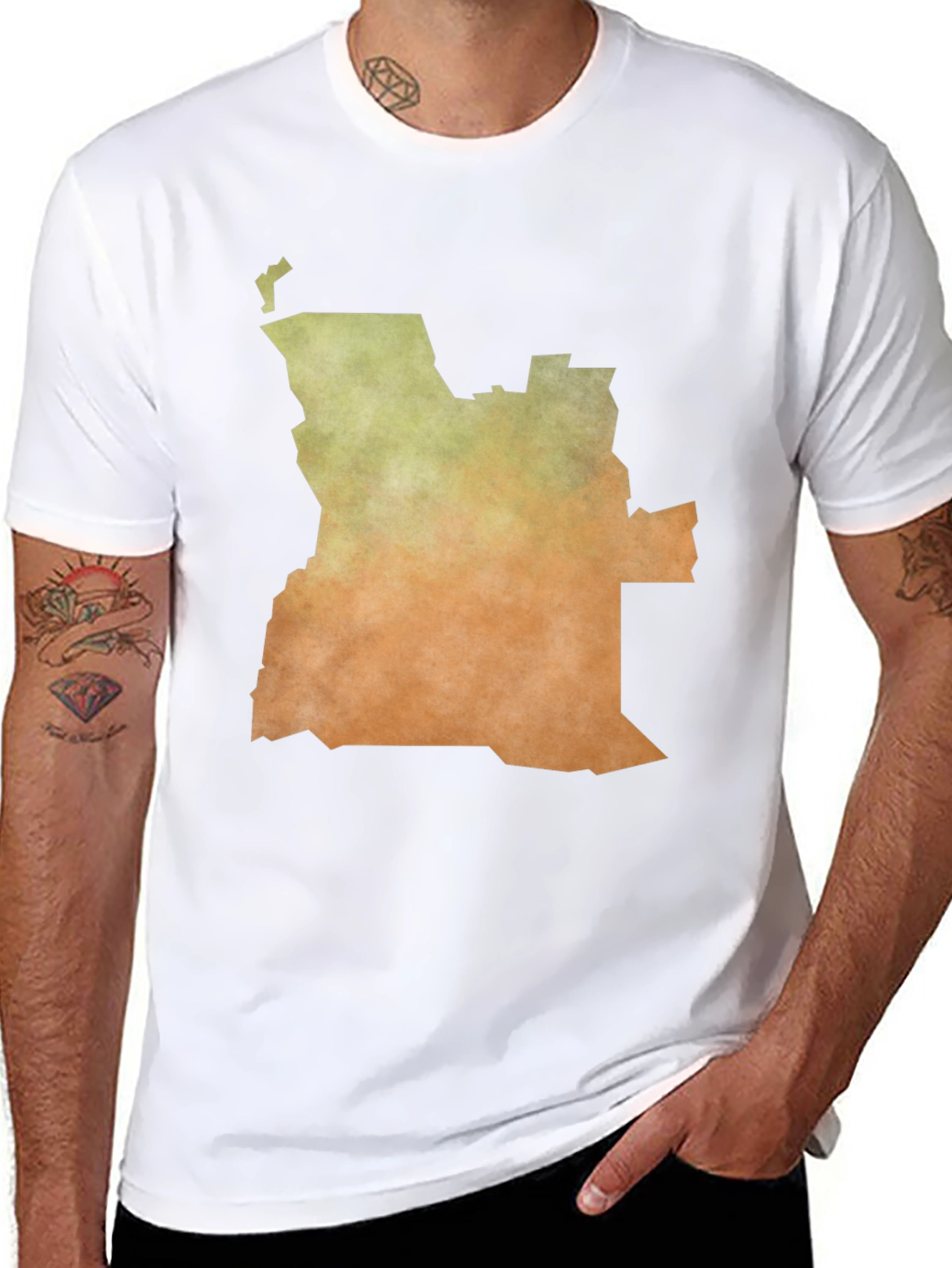 Angola Map Graphic Tee - Stylish Africa Pride Shirt - 8
