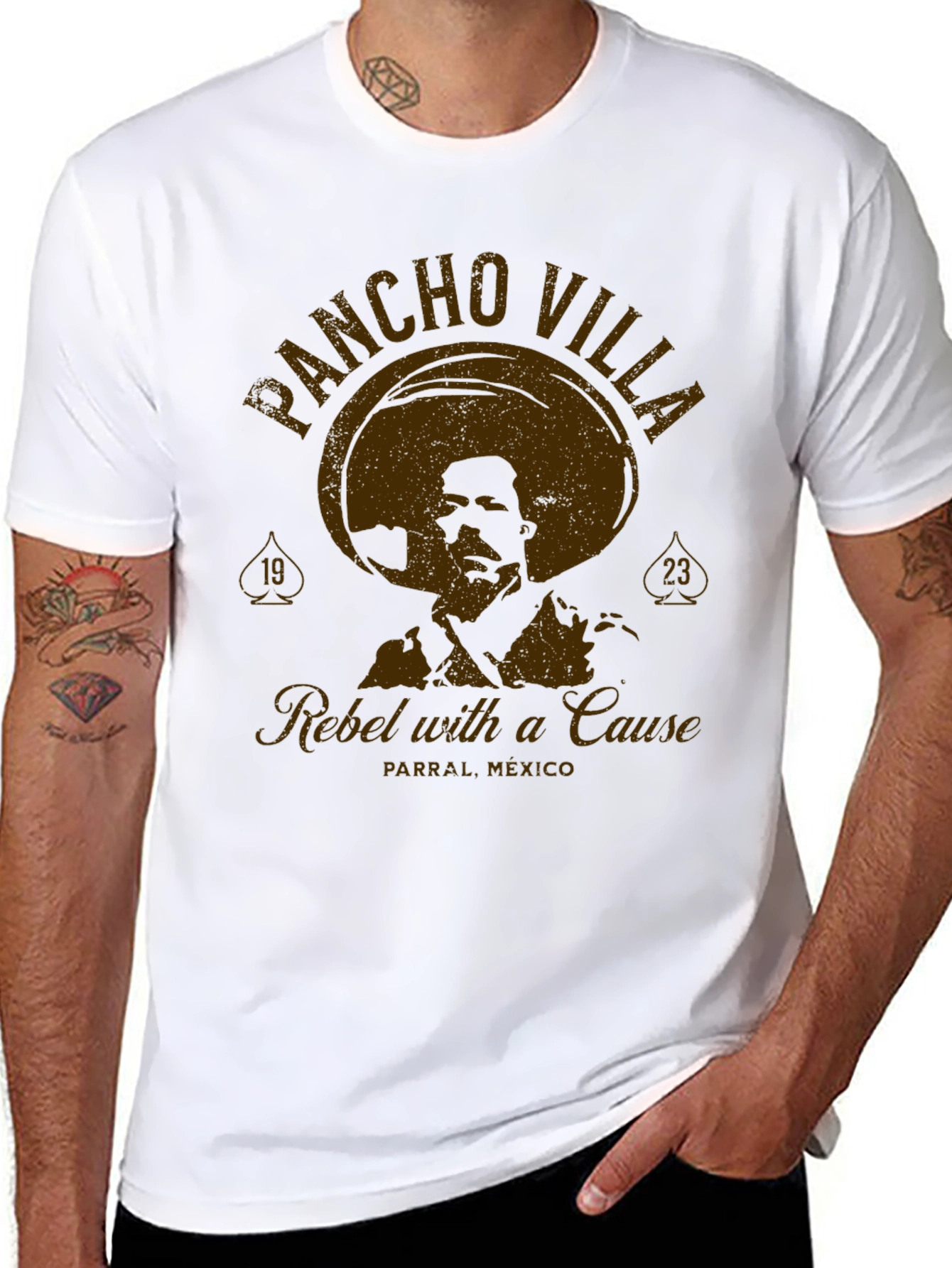 Black Pancho Villa Rebel T-Shirt - Black view 8