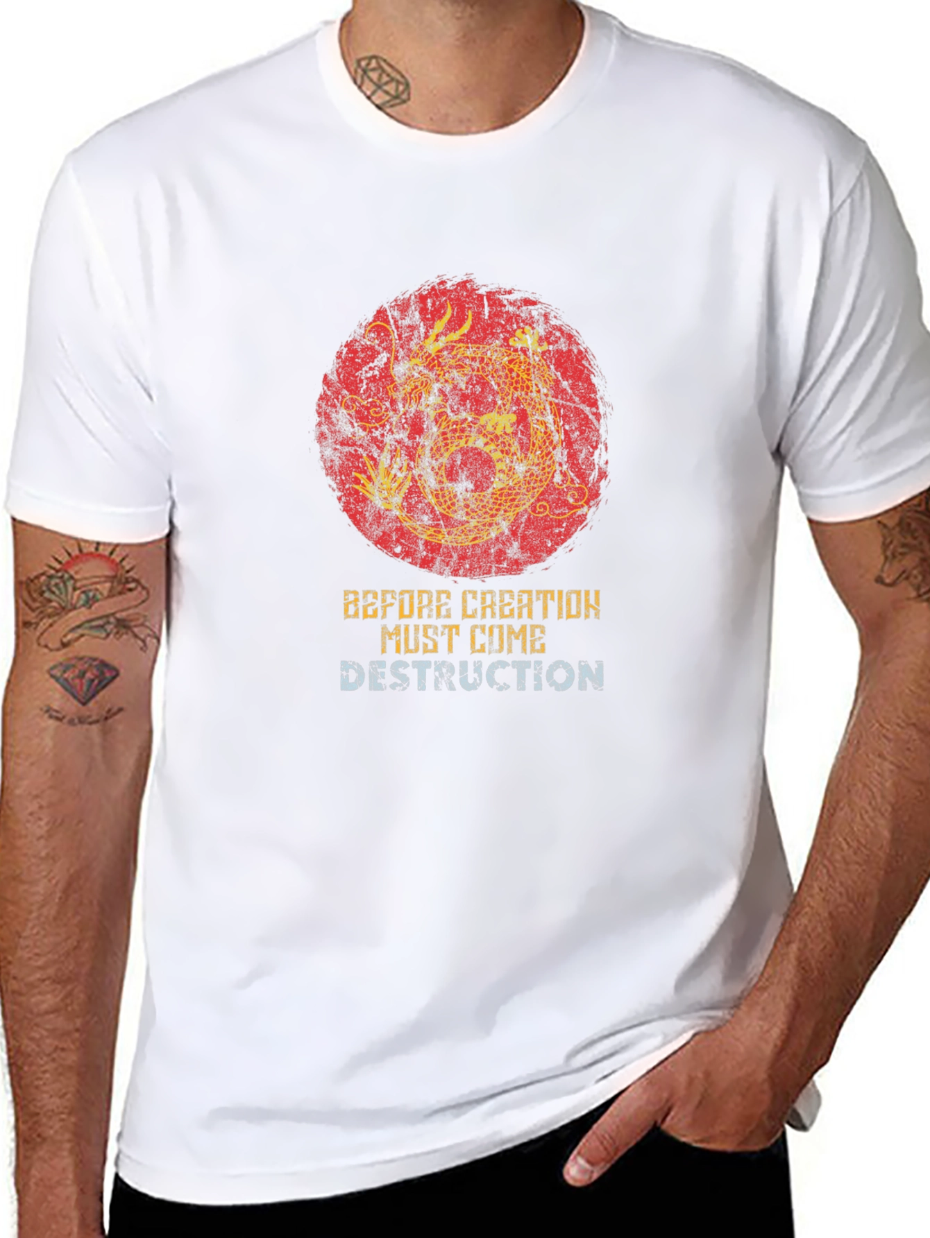 Black Dragon Destruction Graphic T-Shirt view 8