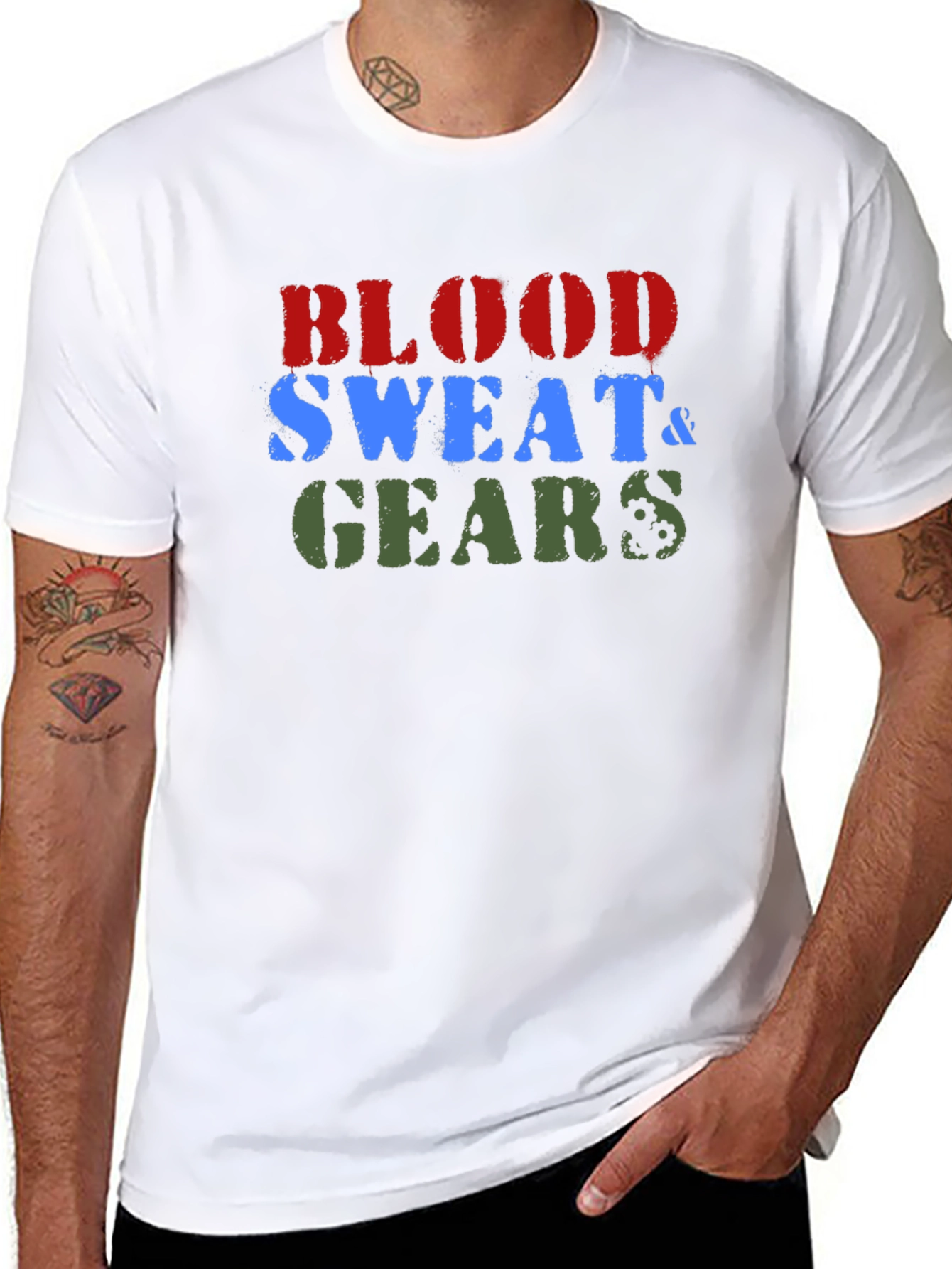 Black Blood Sweat & Gears Black T-Shirt view 8