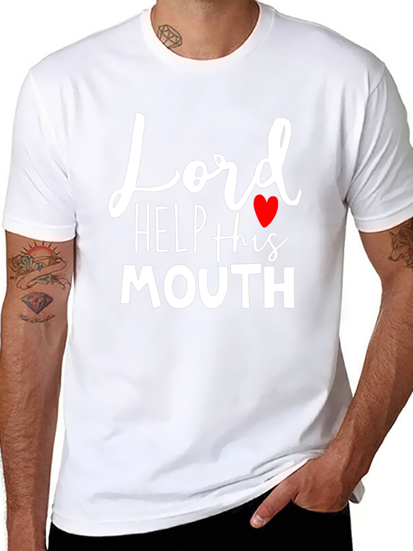 Black Lord Help This Mouth Funny T-Shirt view 8