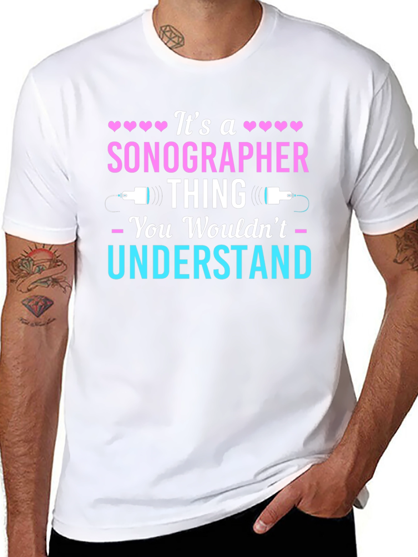 Black Sonographer Thing T-Shirt - You Wouldn't Understand view 8