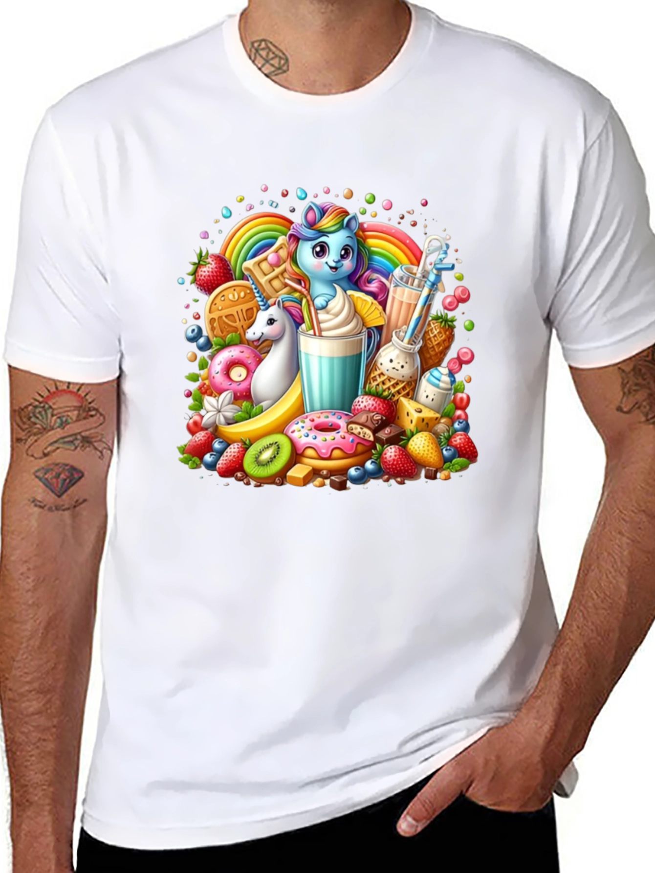 Sweet Treat Unicorn Graphic Tee - 8