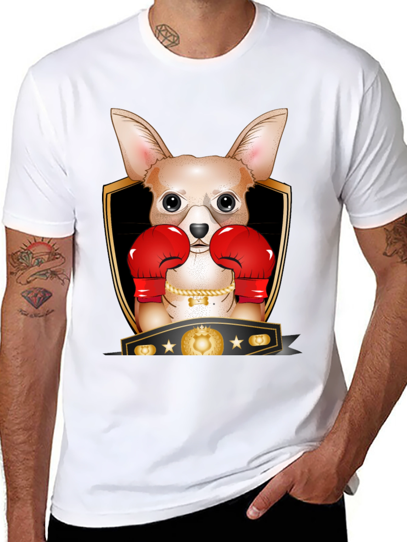 Black Dog Boxer T-Shirt view 8