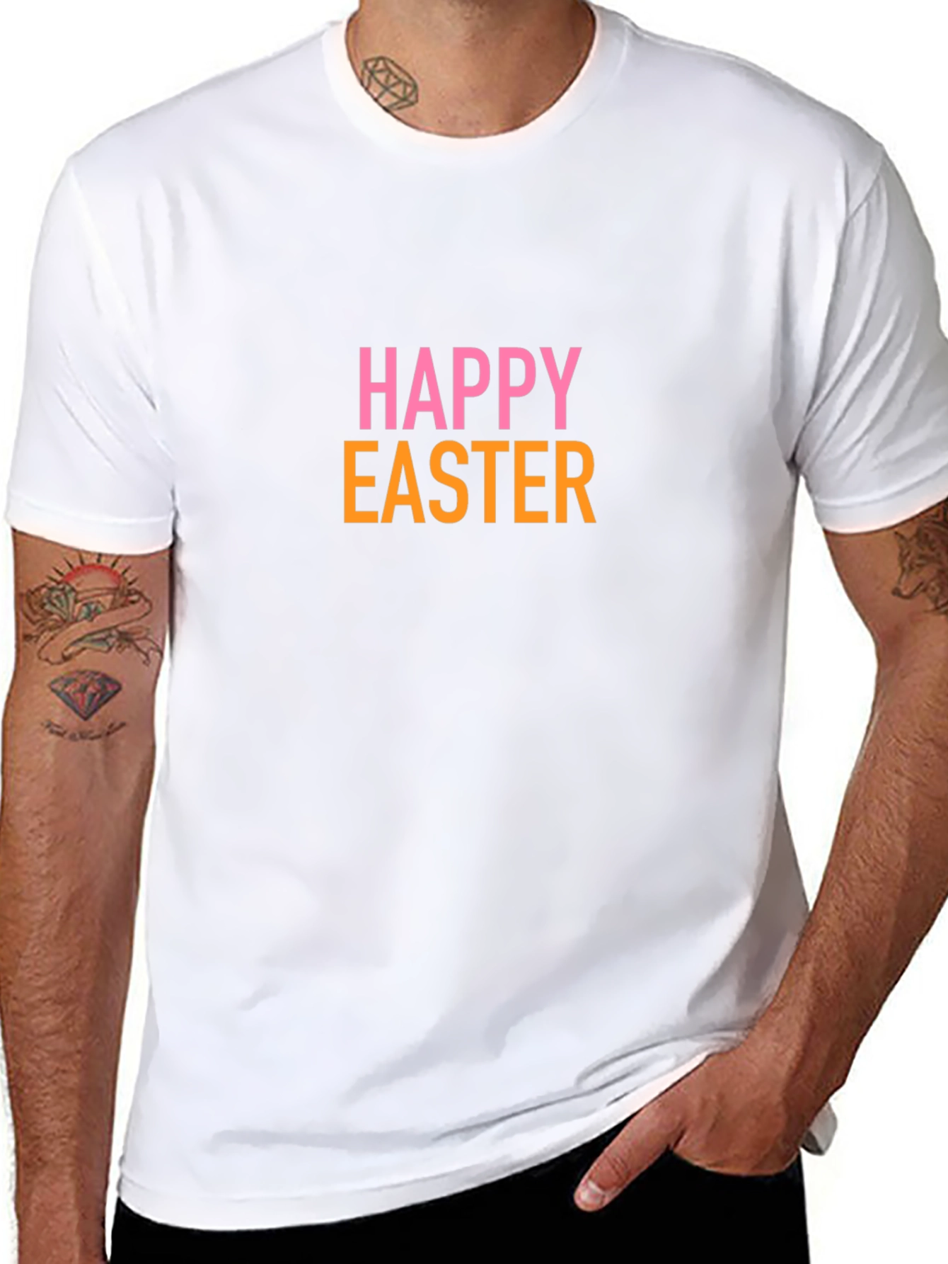 Camiseta Negra "Felices Pascuas" para Hombre