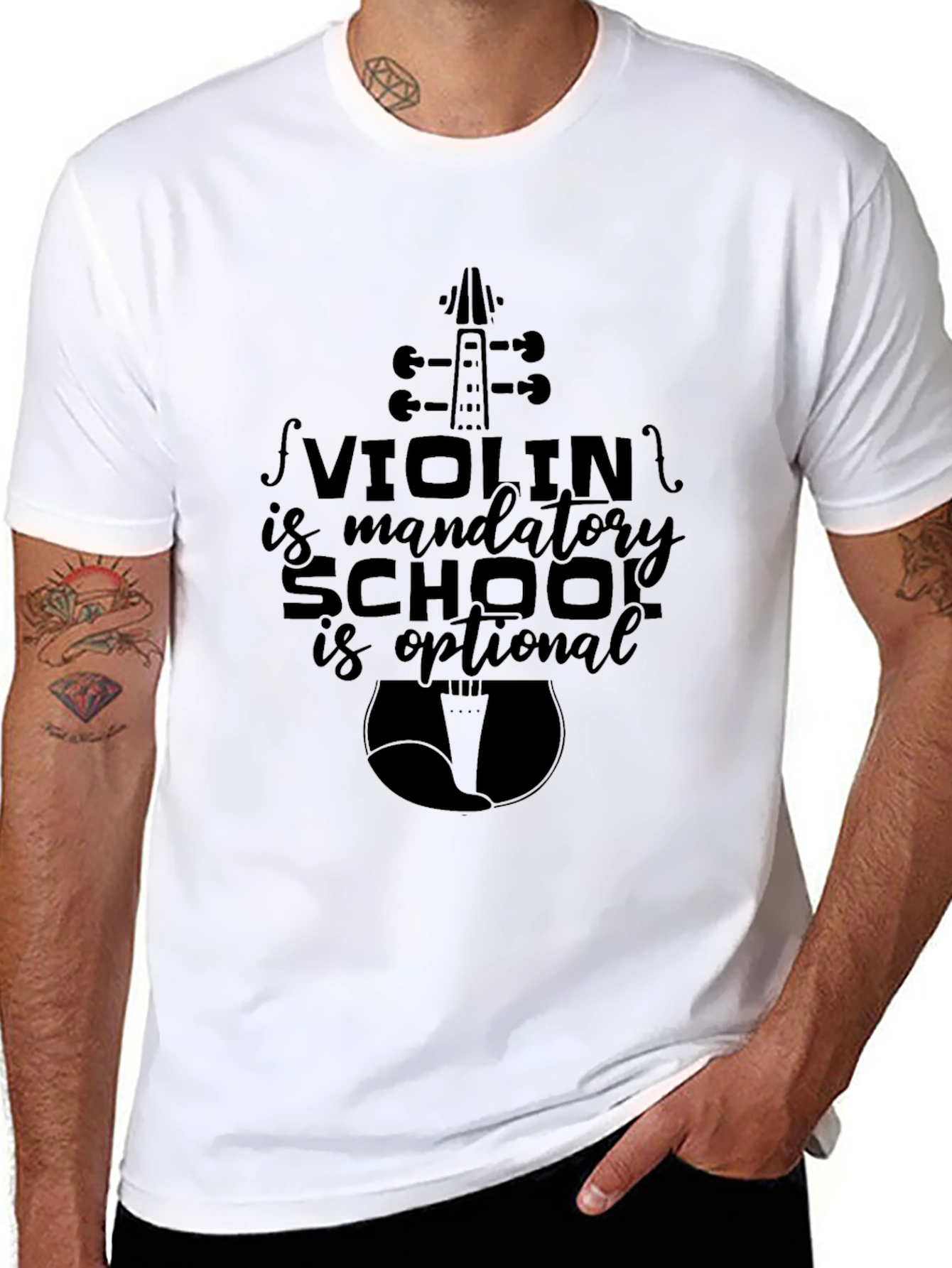 Black Violin is Mandatory T-Shirt - Music Lover Tee view 8
