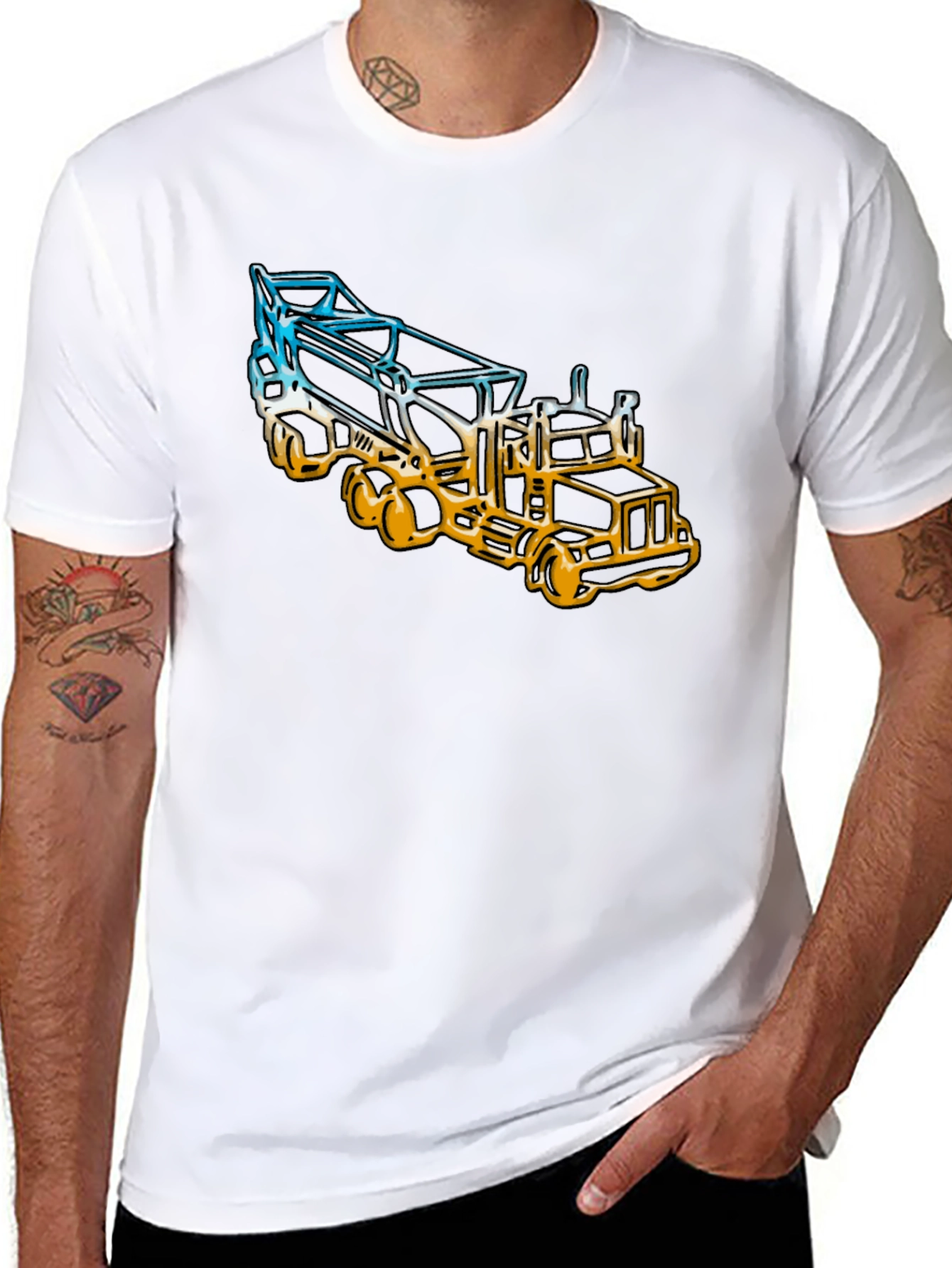 Black Truck Graphic T-Shirt - Cool Design view 8