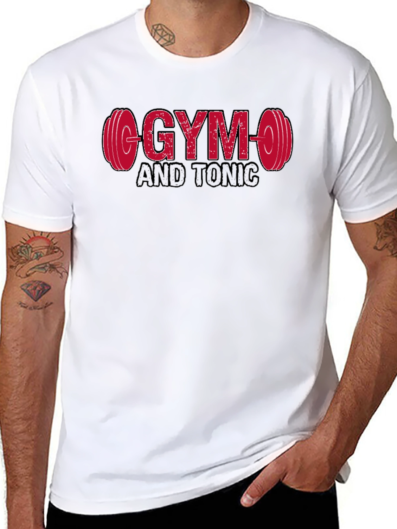Black Gym and Tonic Graphic T-Shirt - Black view 8