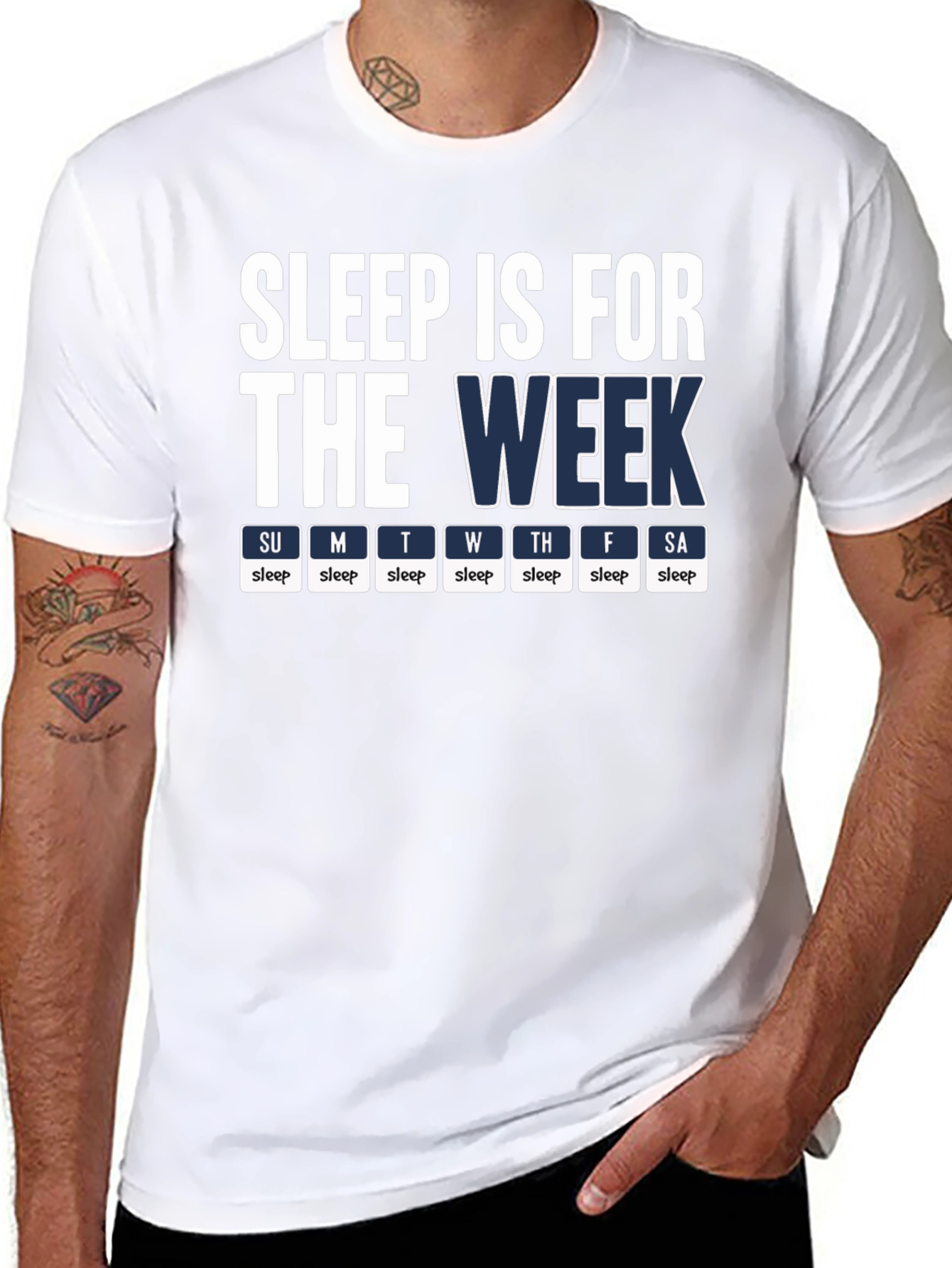 Black Sleep is for the Week T-Shirt - Novelty Humor Tee view 8