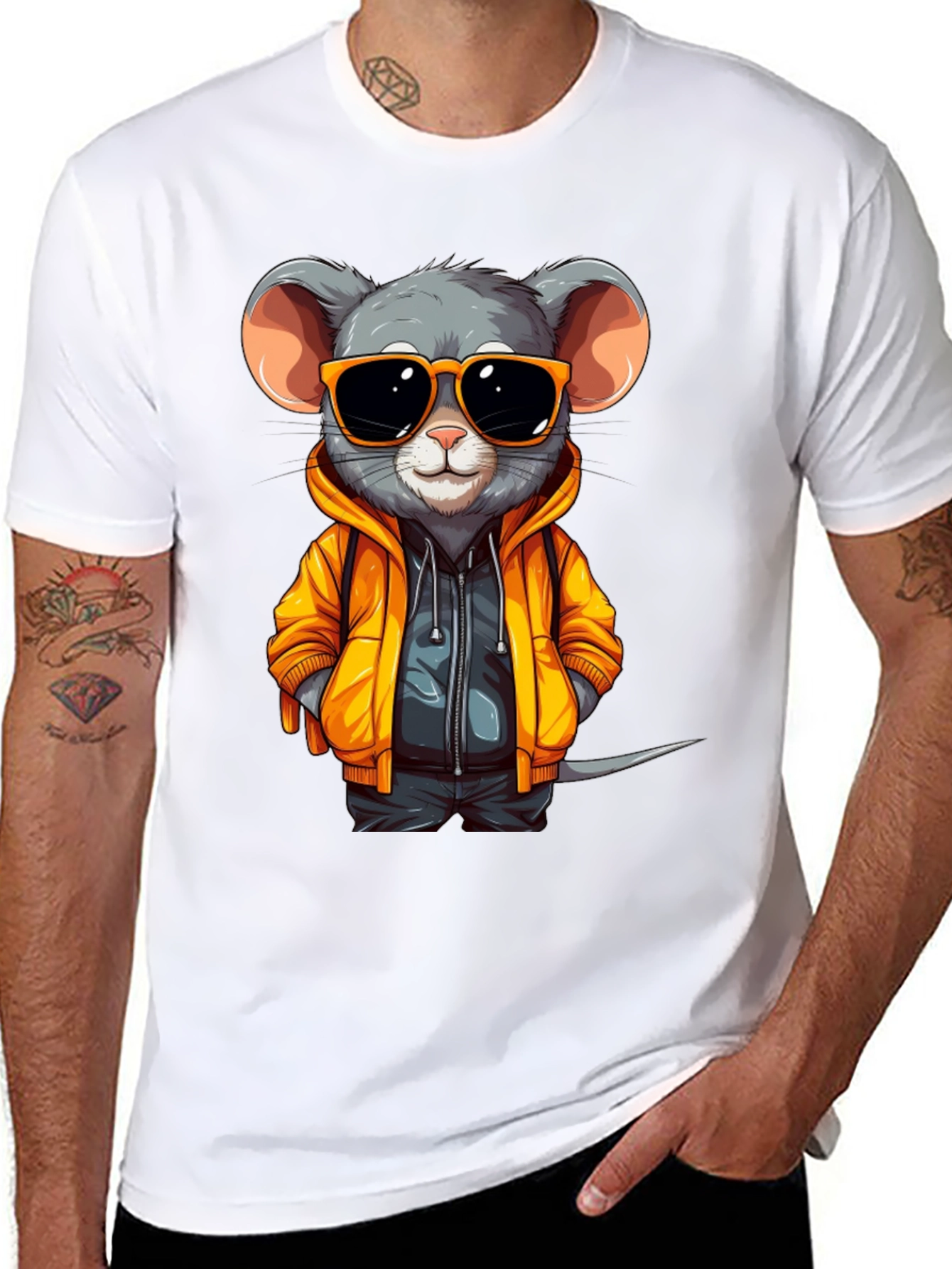 Black Cool Mouse T-Shirt: Fun, Stylish, and Unique! view 8
