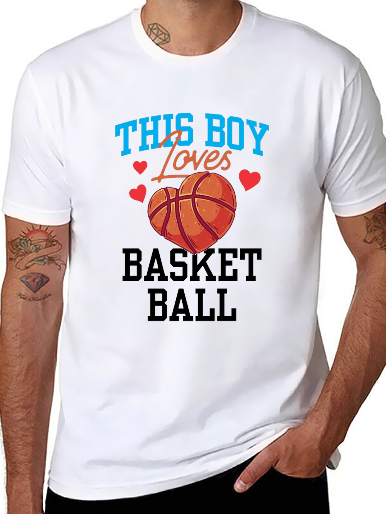 Black Basketball Lover T-Shirt view 8