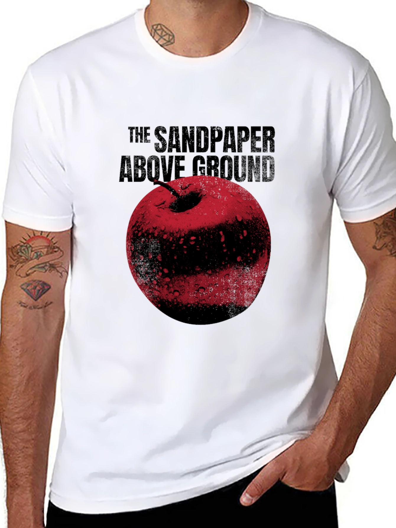 Black The Sandpaper Above Ground Graphic T-Shirt view 8