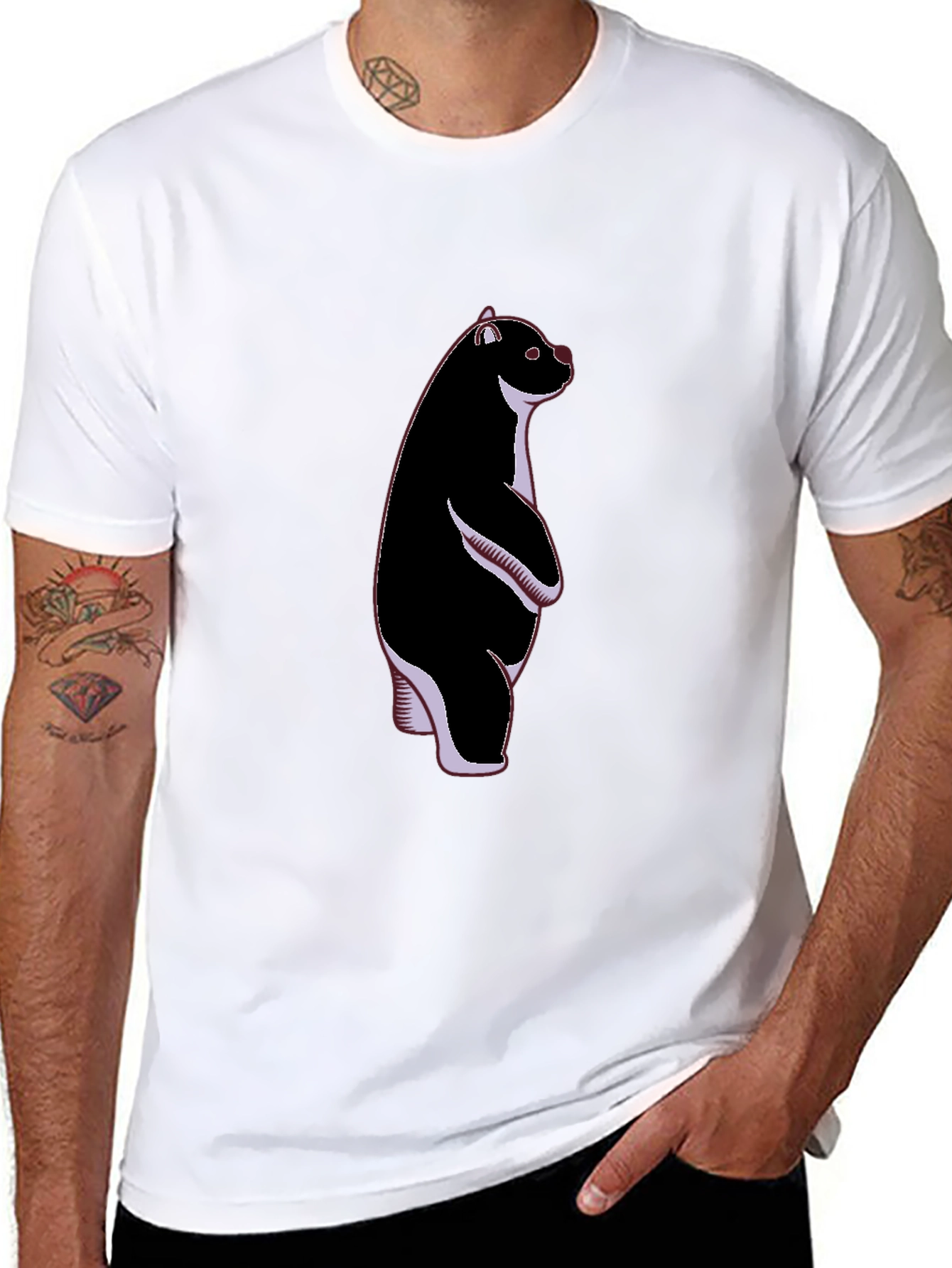 Black Bear Graphic Tee - Stand Out Style view 8