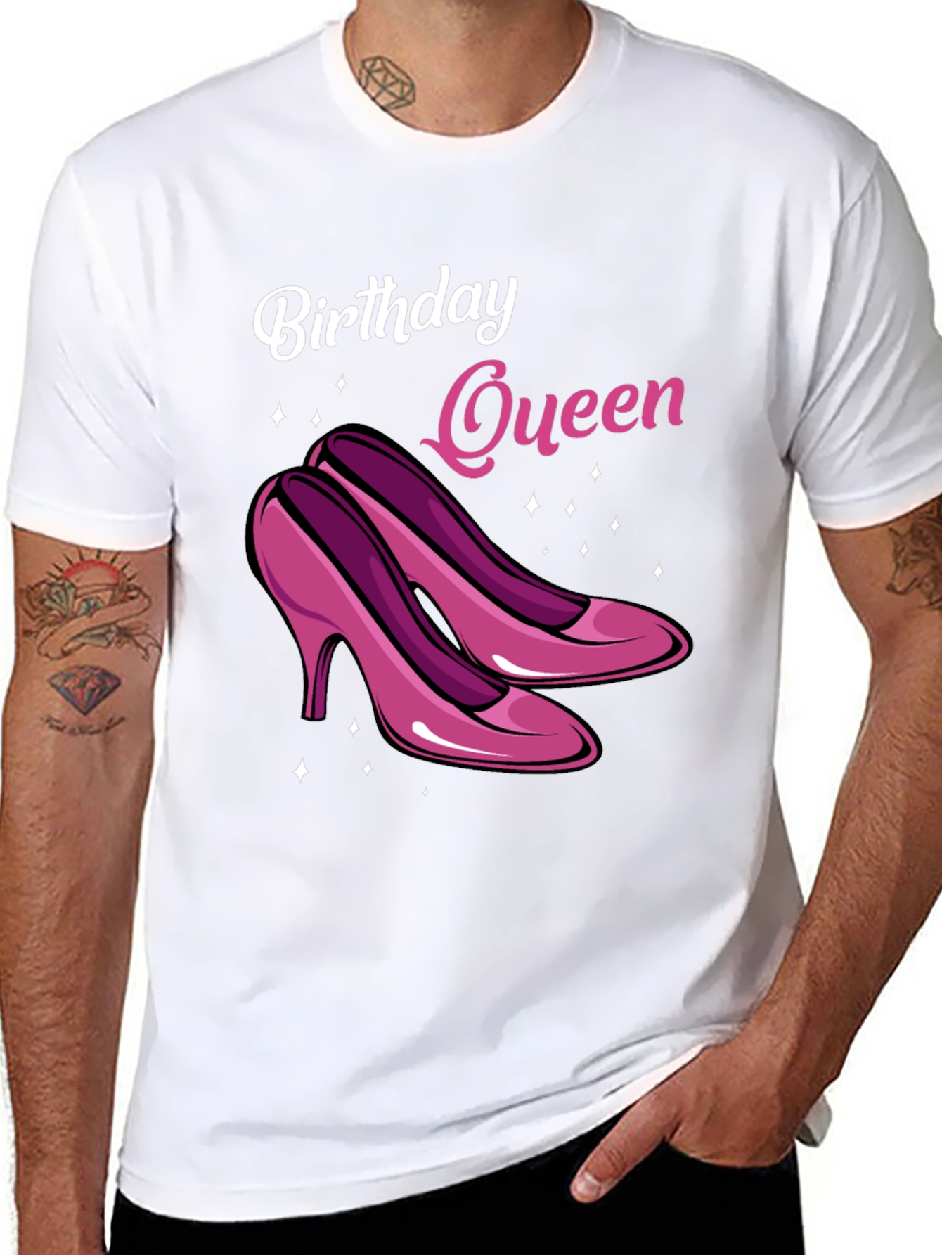 Black Birthday Queen Graphic Tee view 8