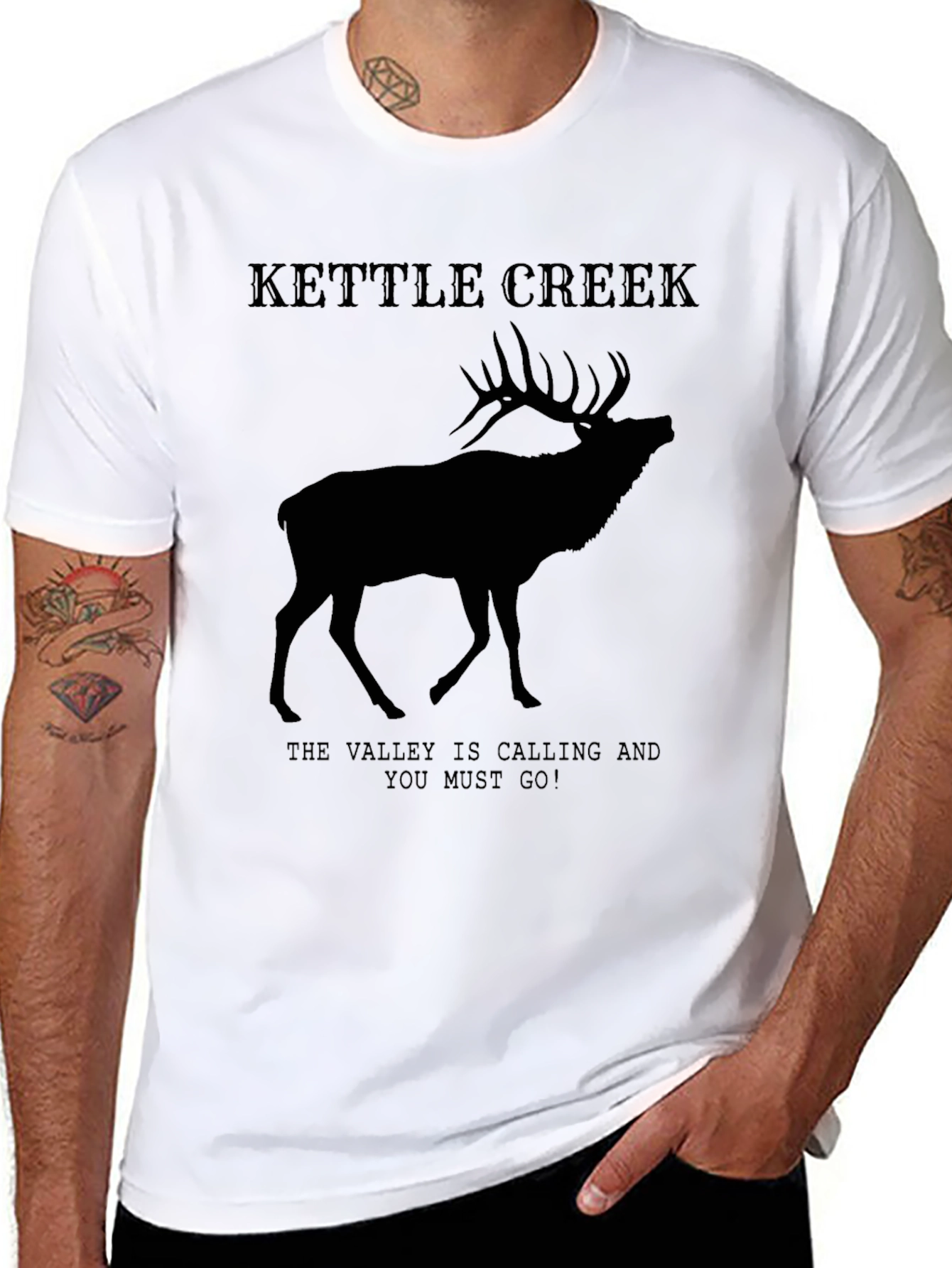 Black Kettle Creek Elk Graphic T-Shirt view 8