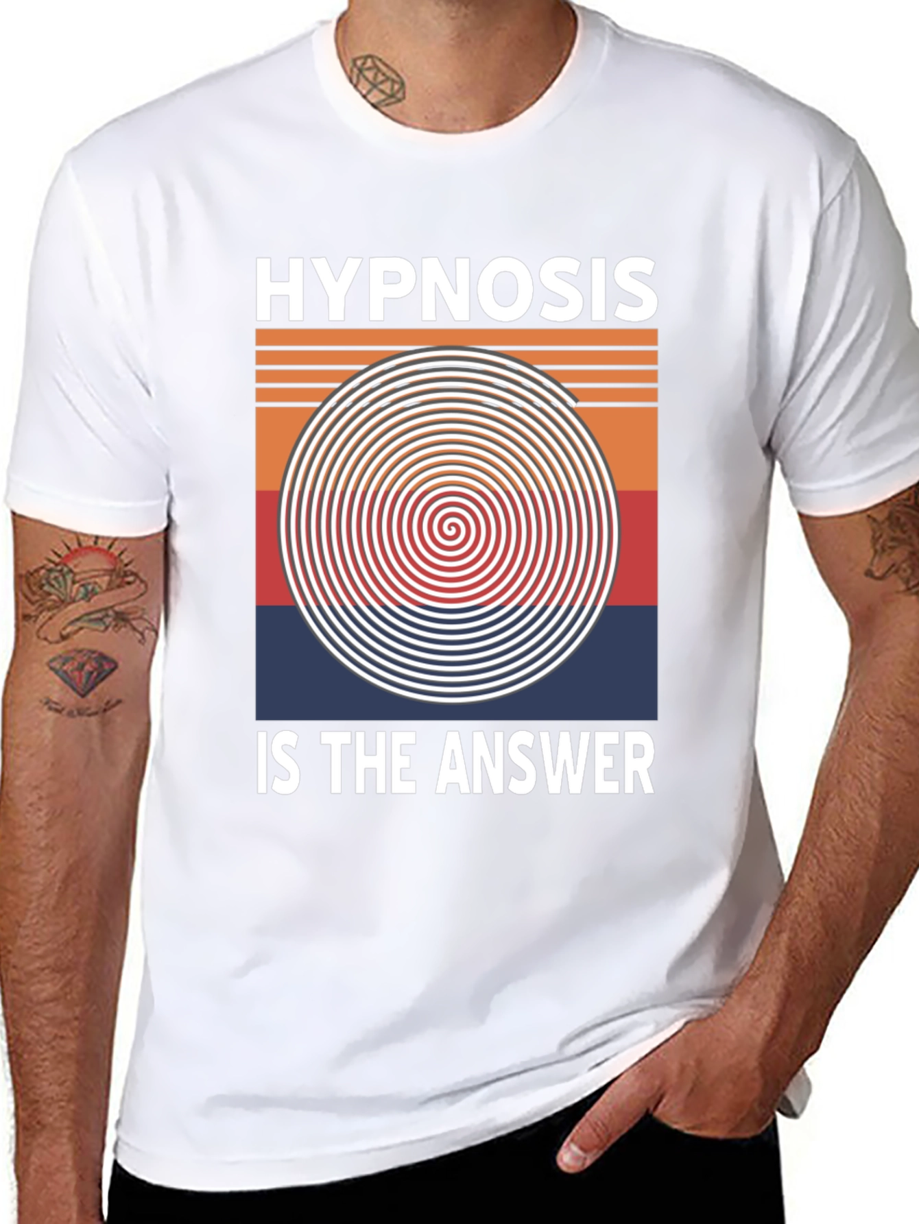 Black Hypnosis Is The Answer T-Shirt view 8