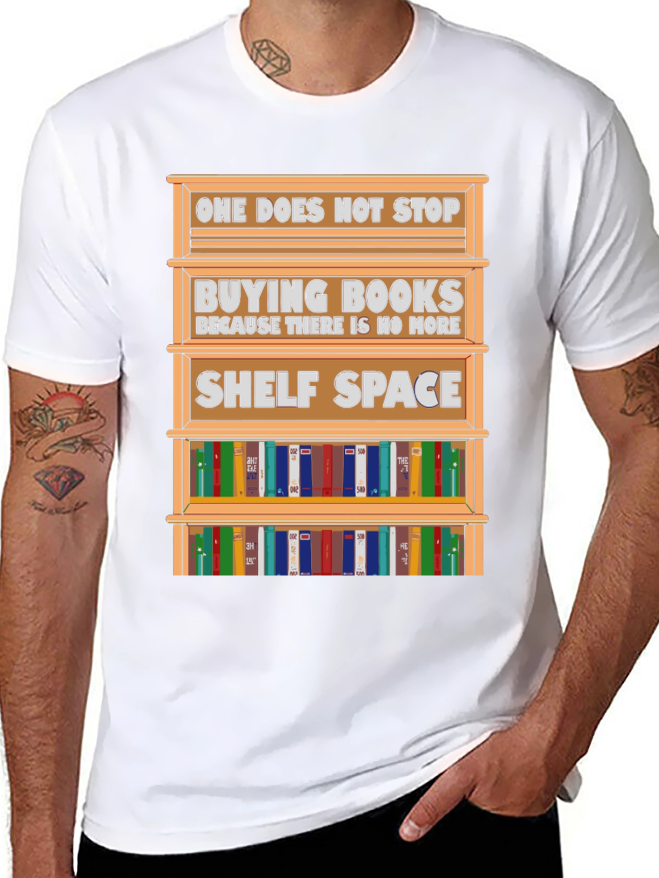 Black Book Lover T-Shirt: One Does Not Stop Buying view 8