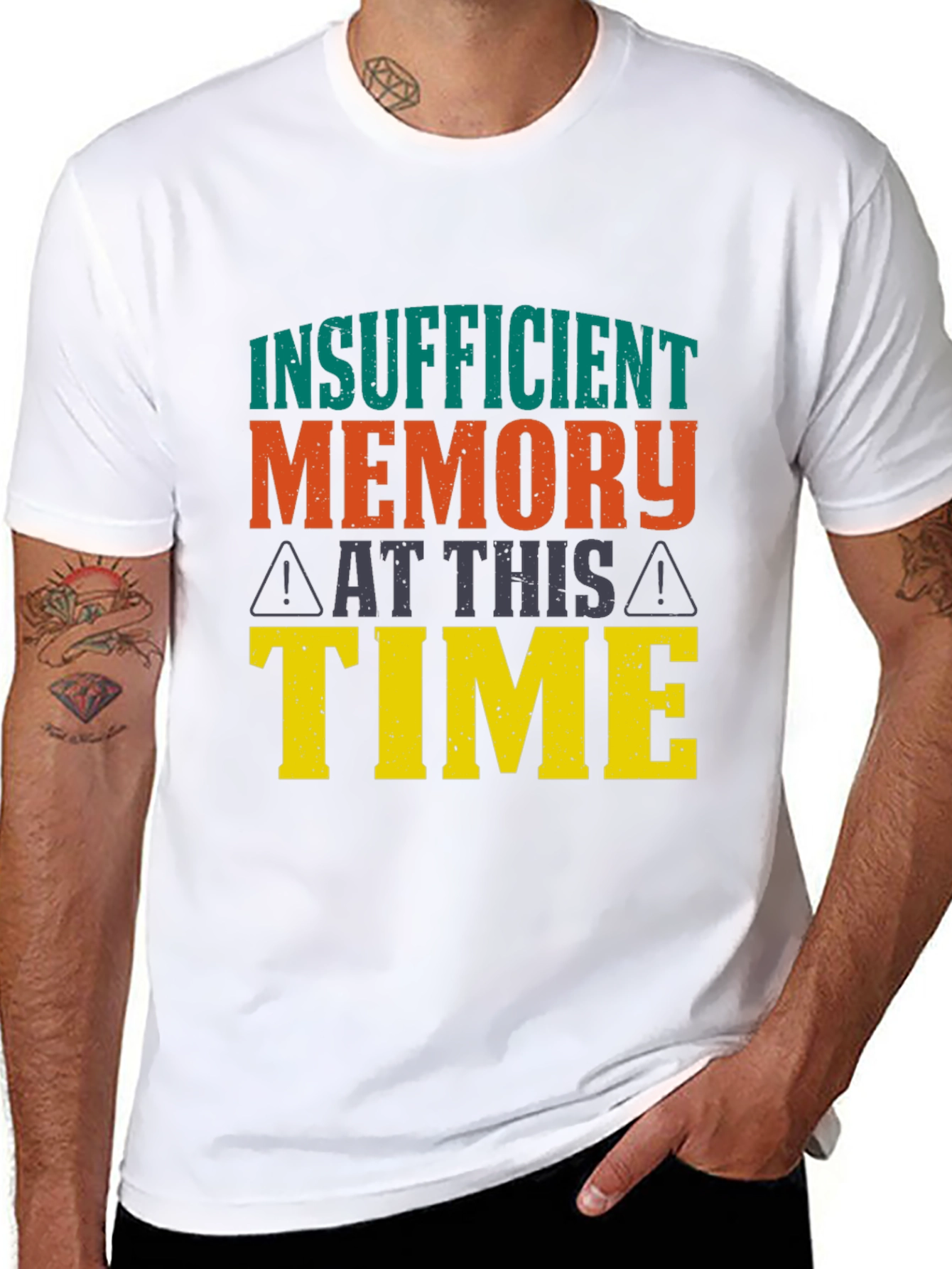 Black Insufficient Memory T-Shirt view 8