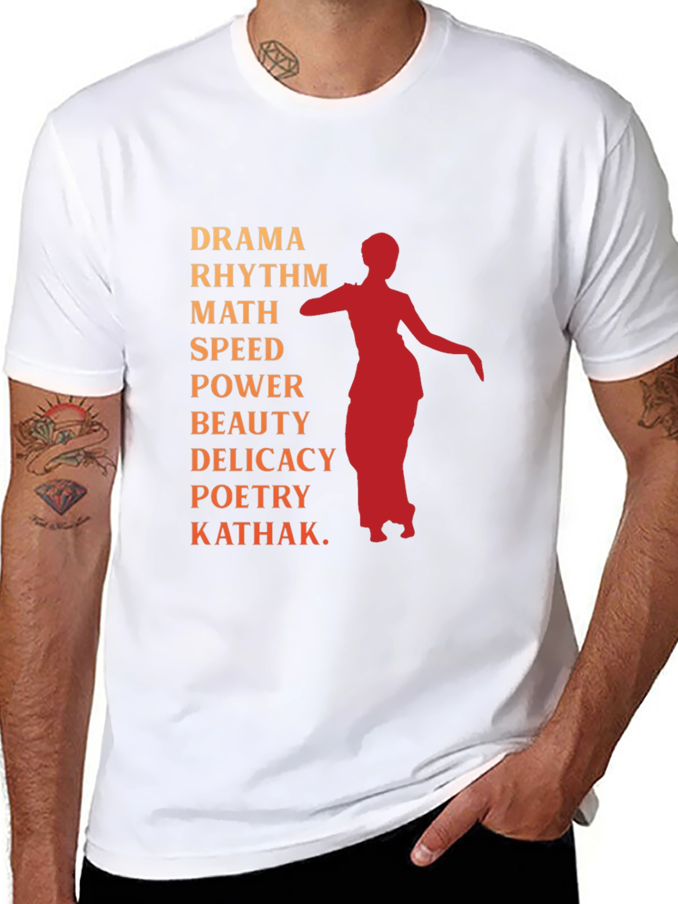 Black Drama Kathak Graphic Tee view 8