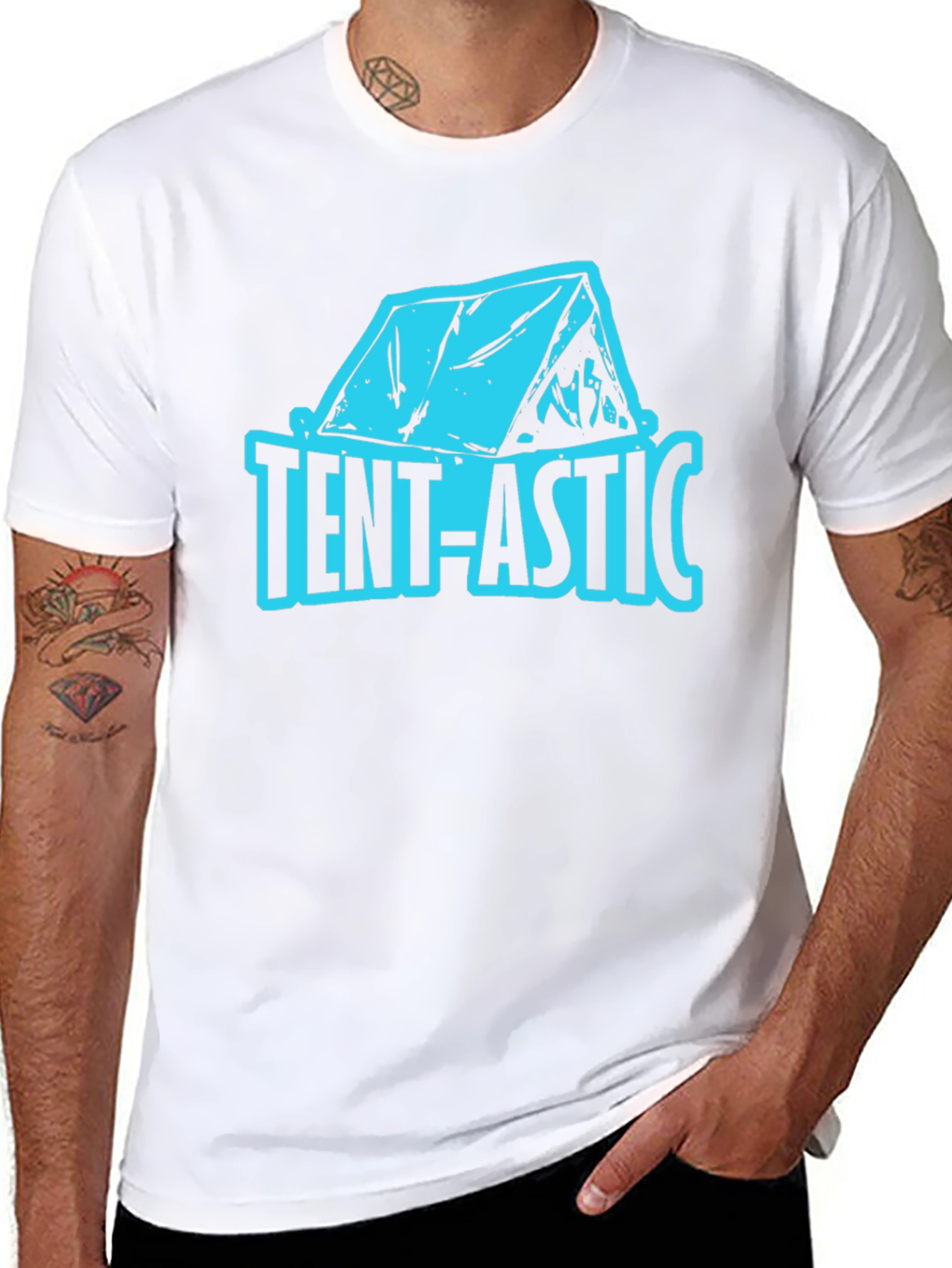 Black Tent-astic Graphic Tee - Camping Adventure Shirt view 8
