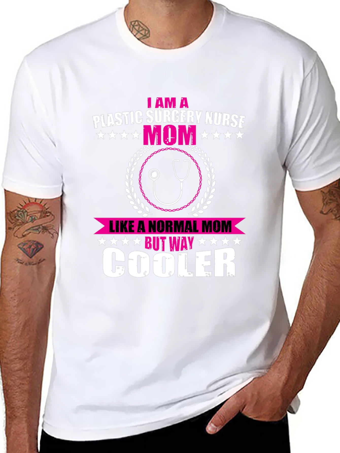 Plastic Surgery Nurse Mom T-Shirt - Way Cooler Than Normal! - 8