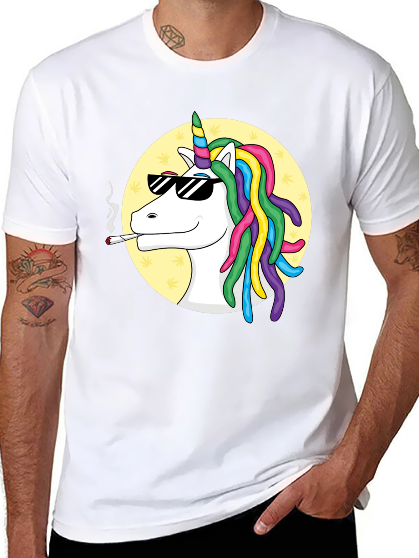 Black Cool Unicorn T-Shirt view 8