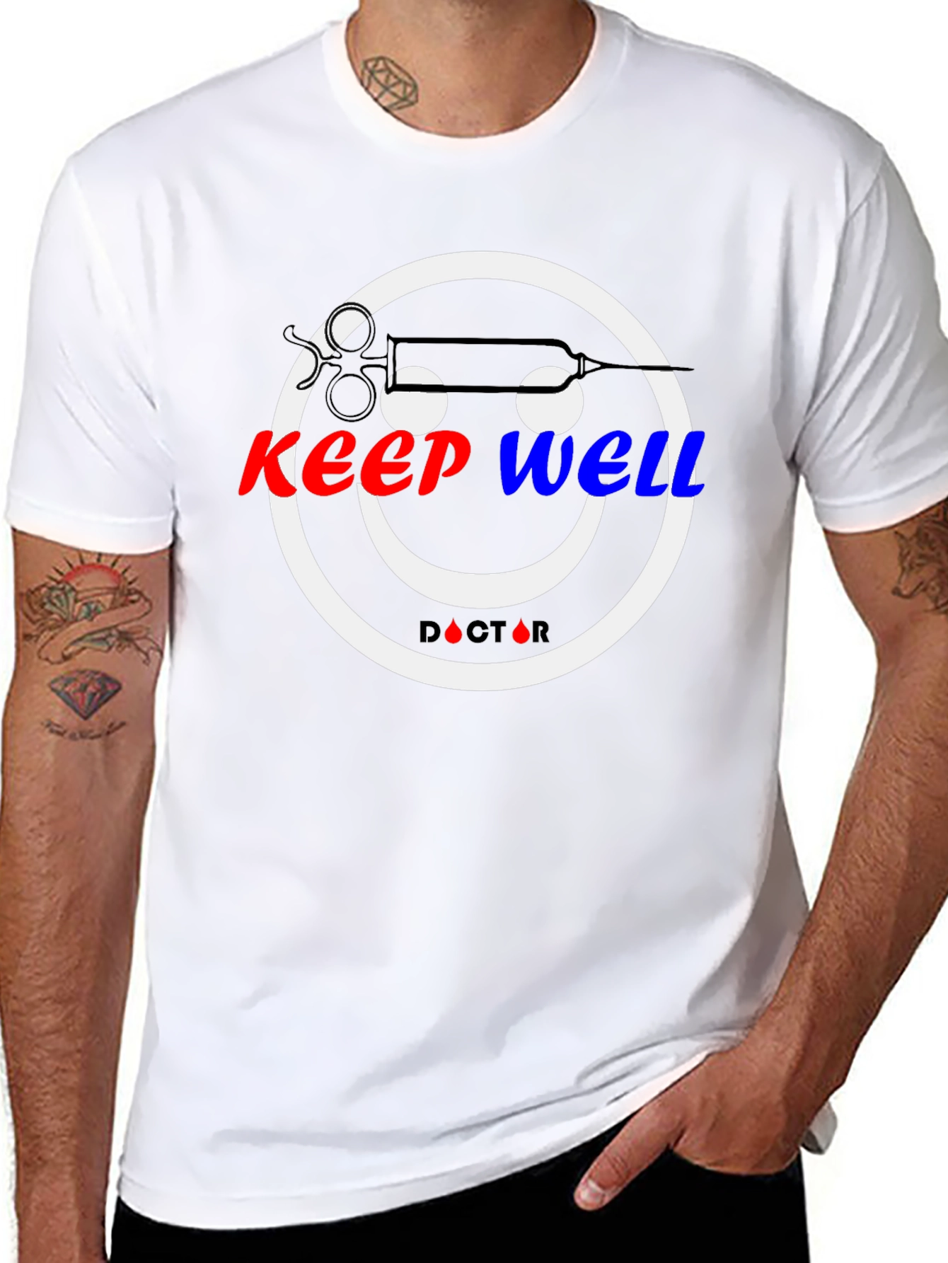 Black Keep Well Doctor T-Shirt view 8