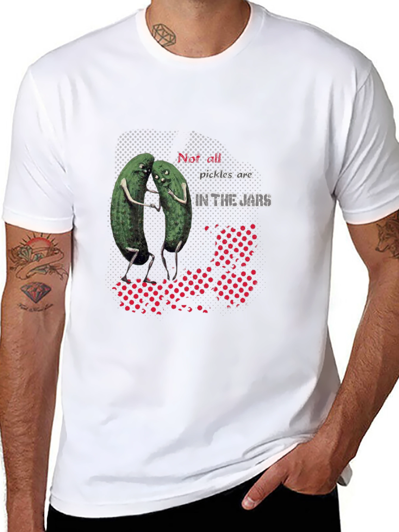 Black Pickle Pair Graphic T-Shirt - "Not all pickles are IN THE JARS" view 8