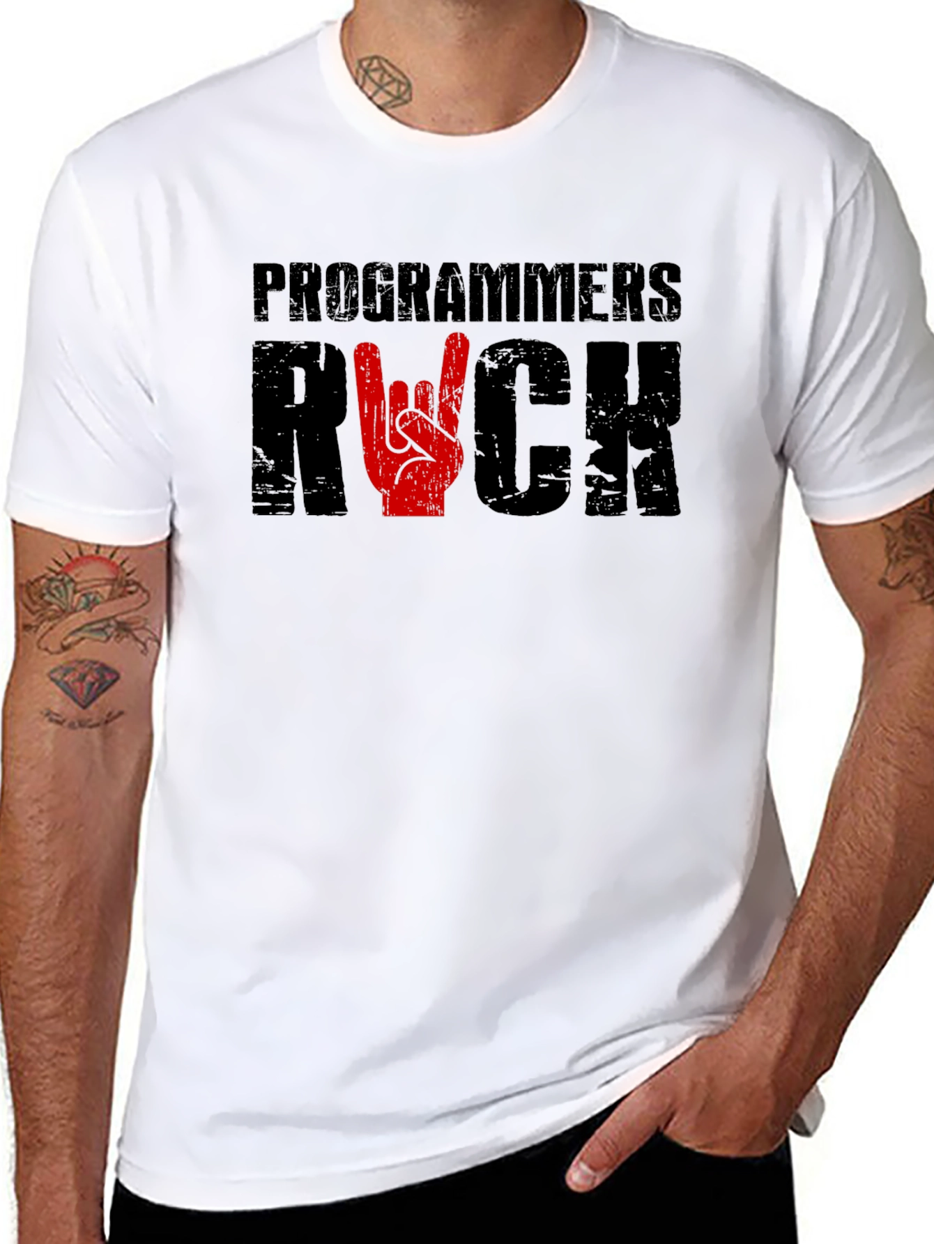 Black Programmers Rock T-Shirt view 8