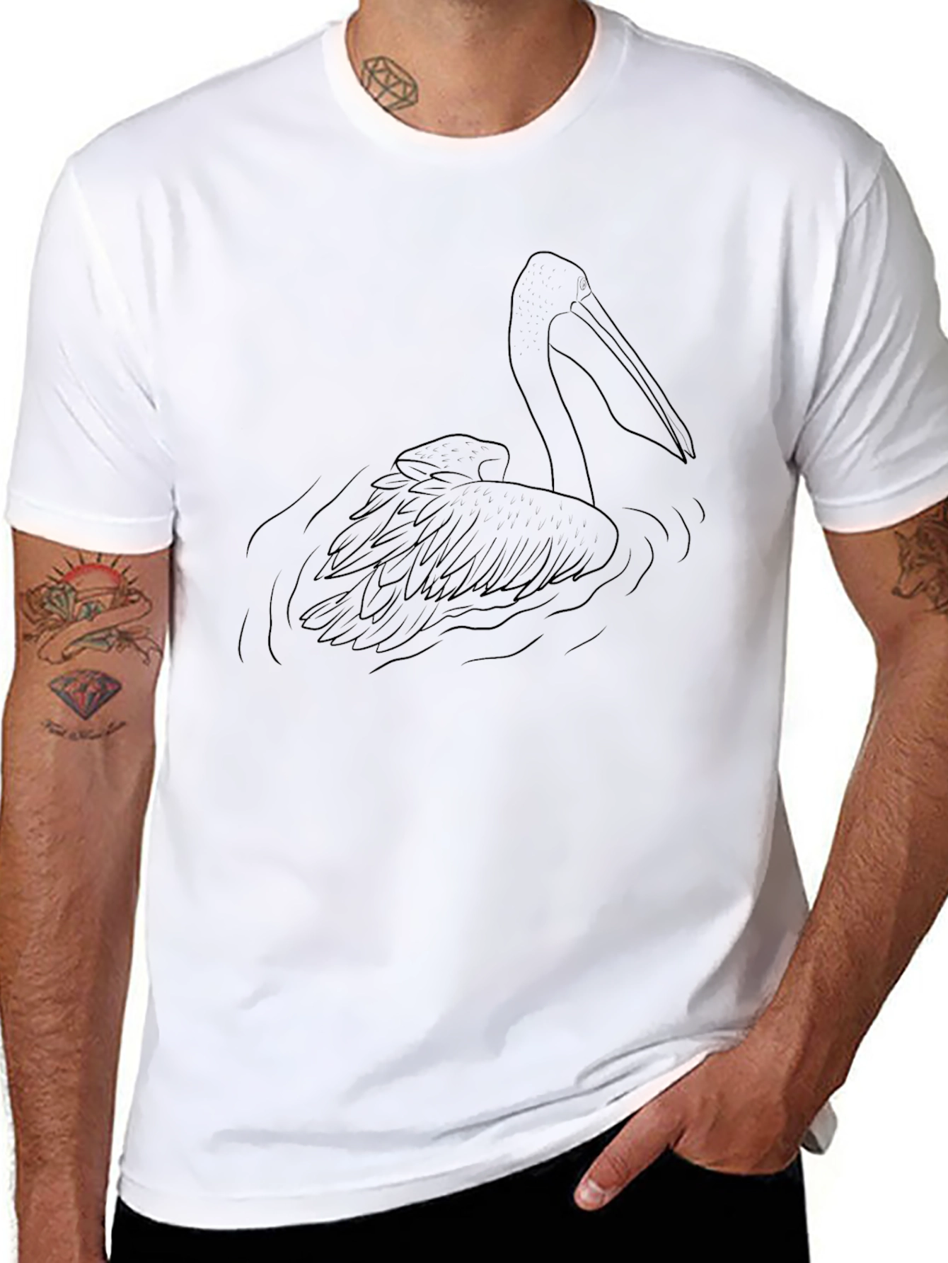 Black Pelican Graphic T-Shirt view 8