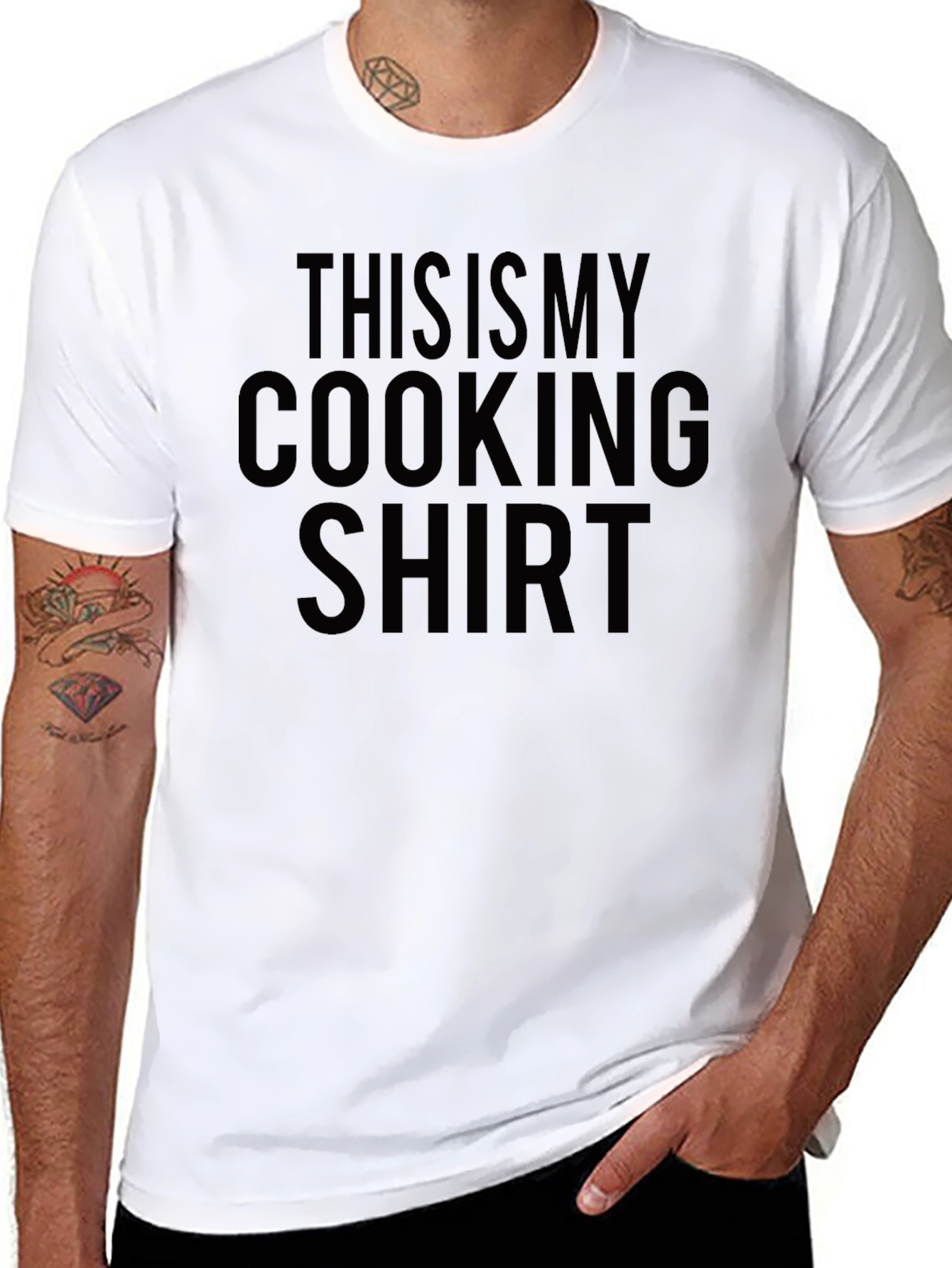 Black This Is My Cooking Shirt - Funny Chef T-Shirt view 8
